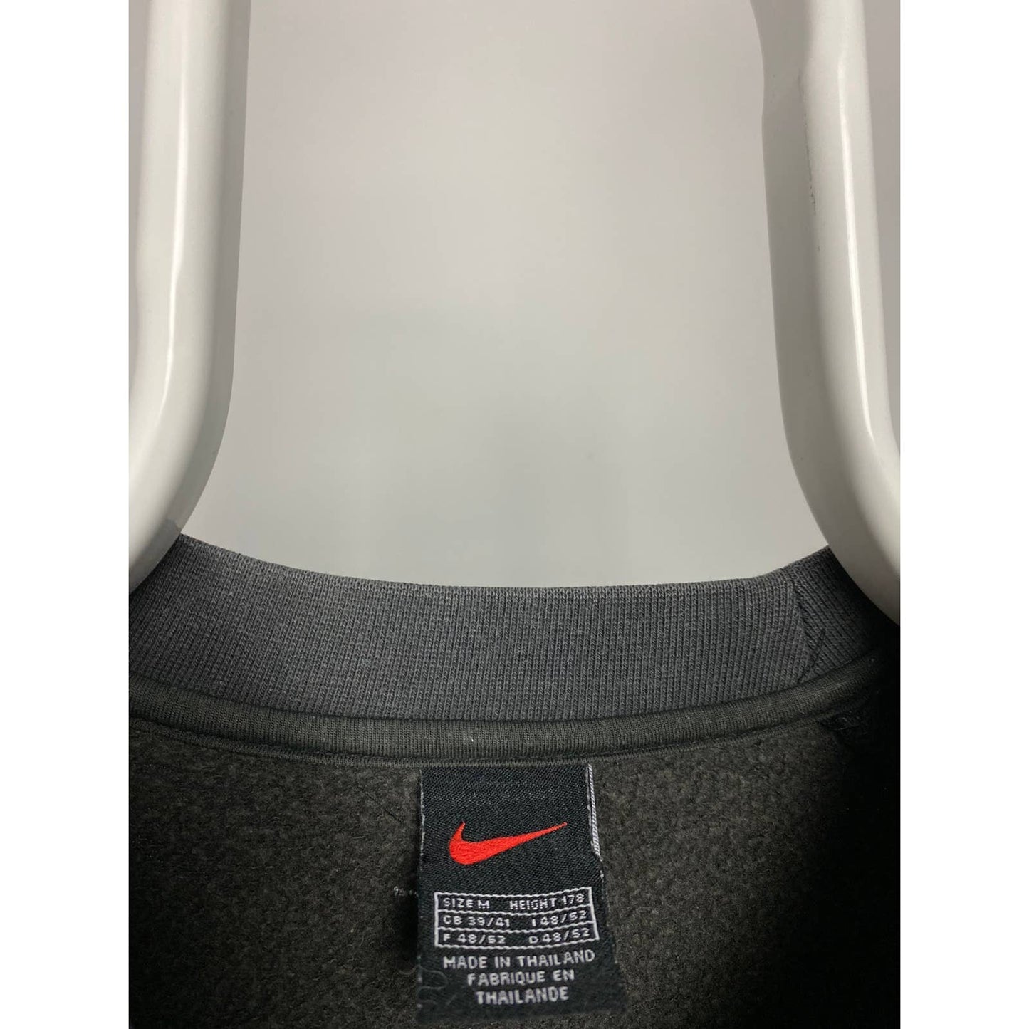 Nike INC vintage spell out sweatshirt center swoosh black 90s