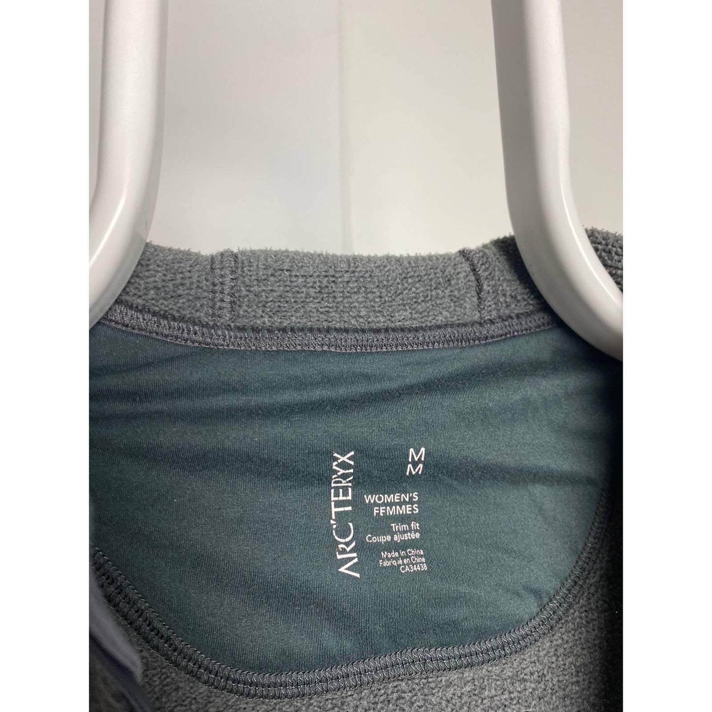 Arc’teryx vintage grey fleece zip hoodie