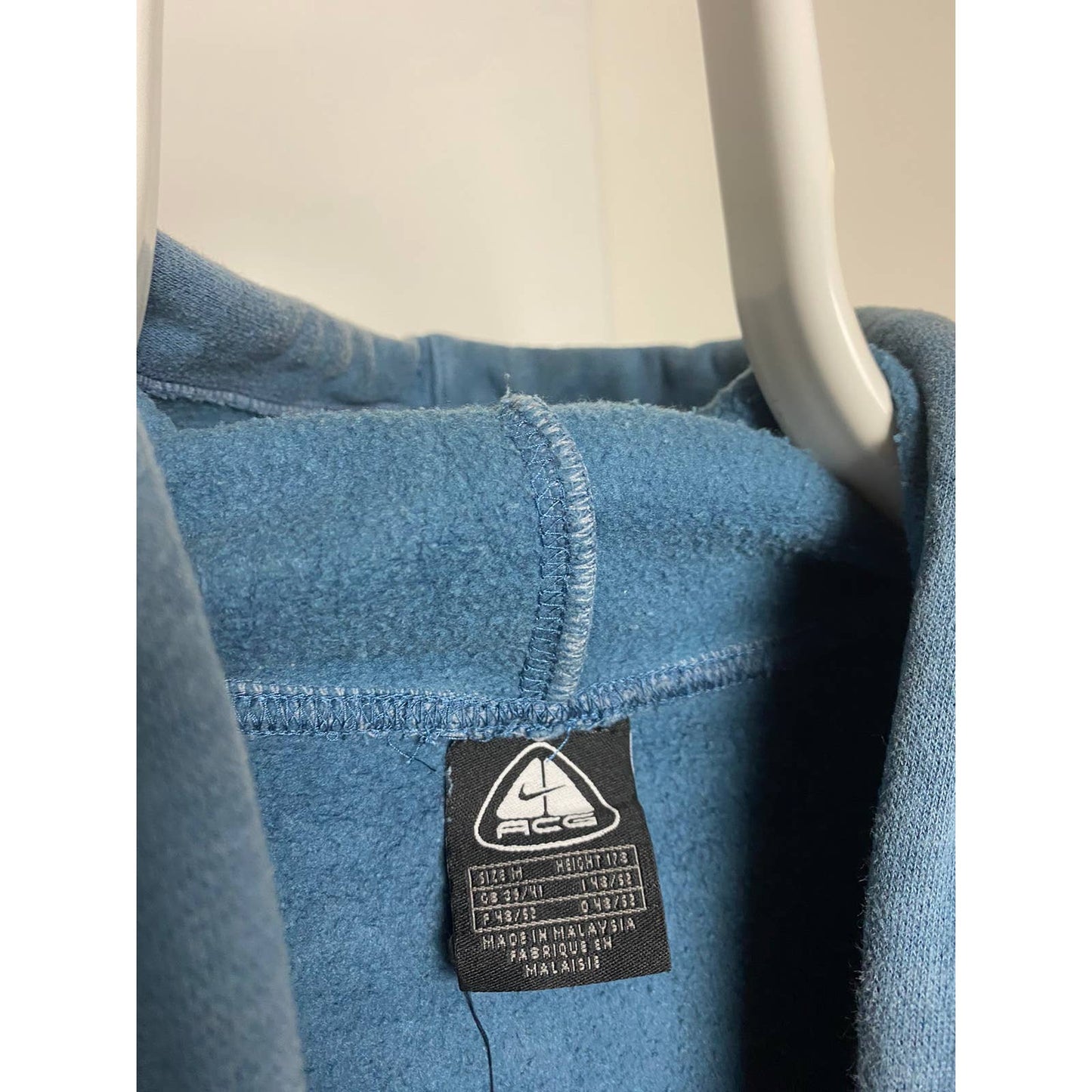 Nike ACG vintage blue hoodie big central logo