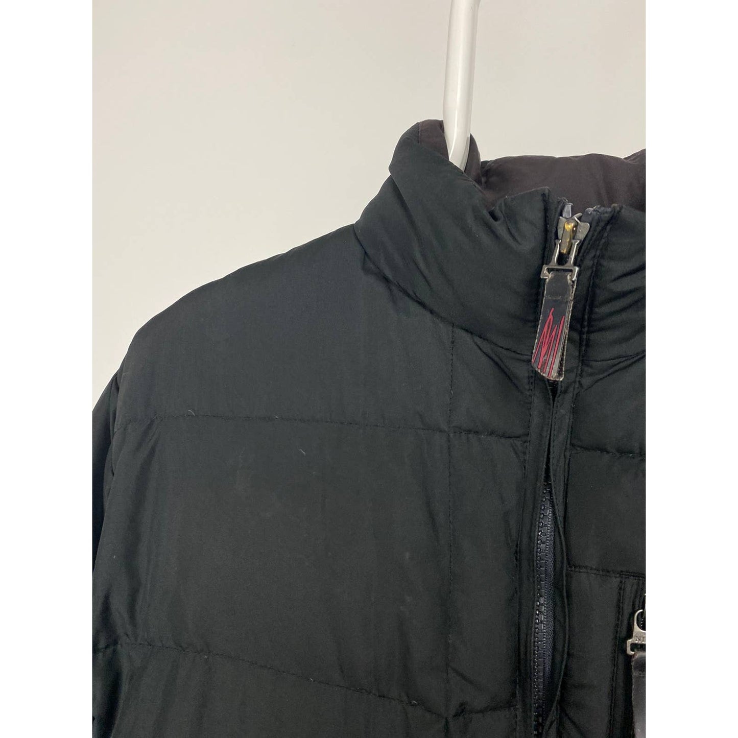 Nike vintage black cargo puffer jacket small swoosh 2000s