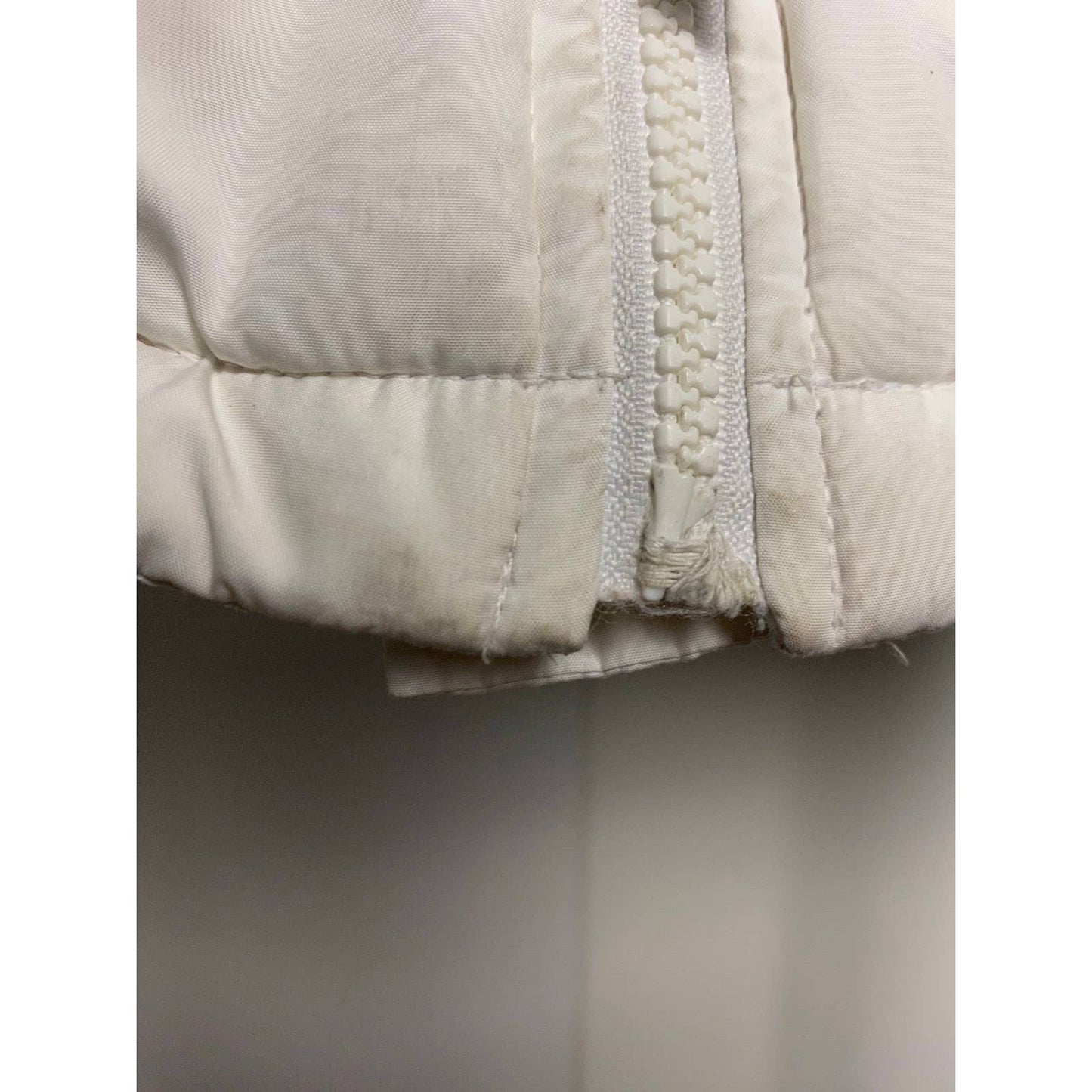 Nike vintage puffer jacket big logo white neon yellow 90s