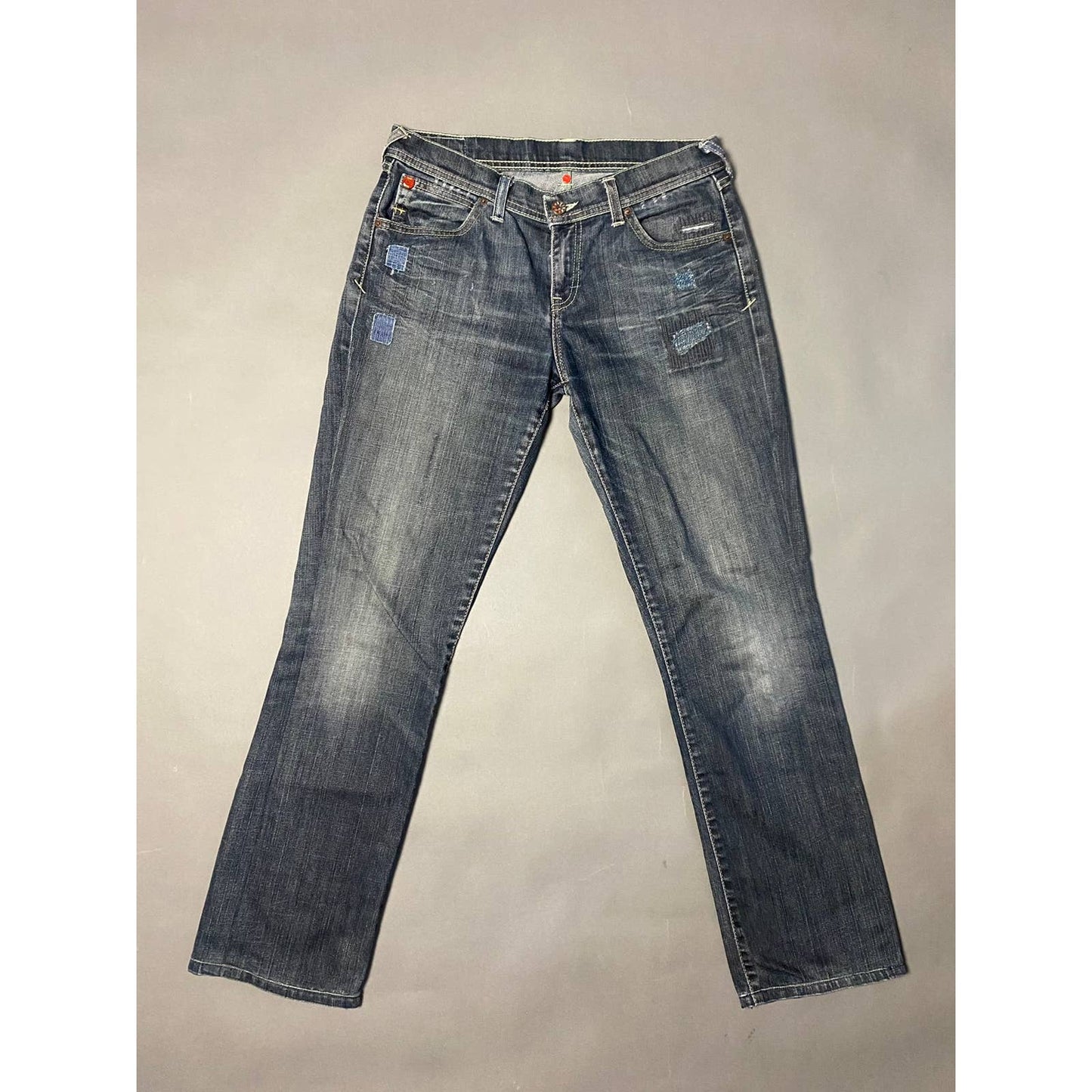 Evisu x Puma vintage grey jeans raw denim mint seagulls