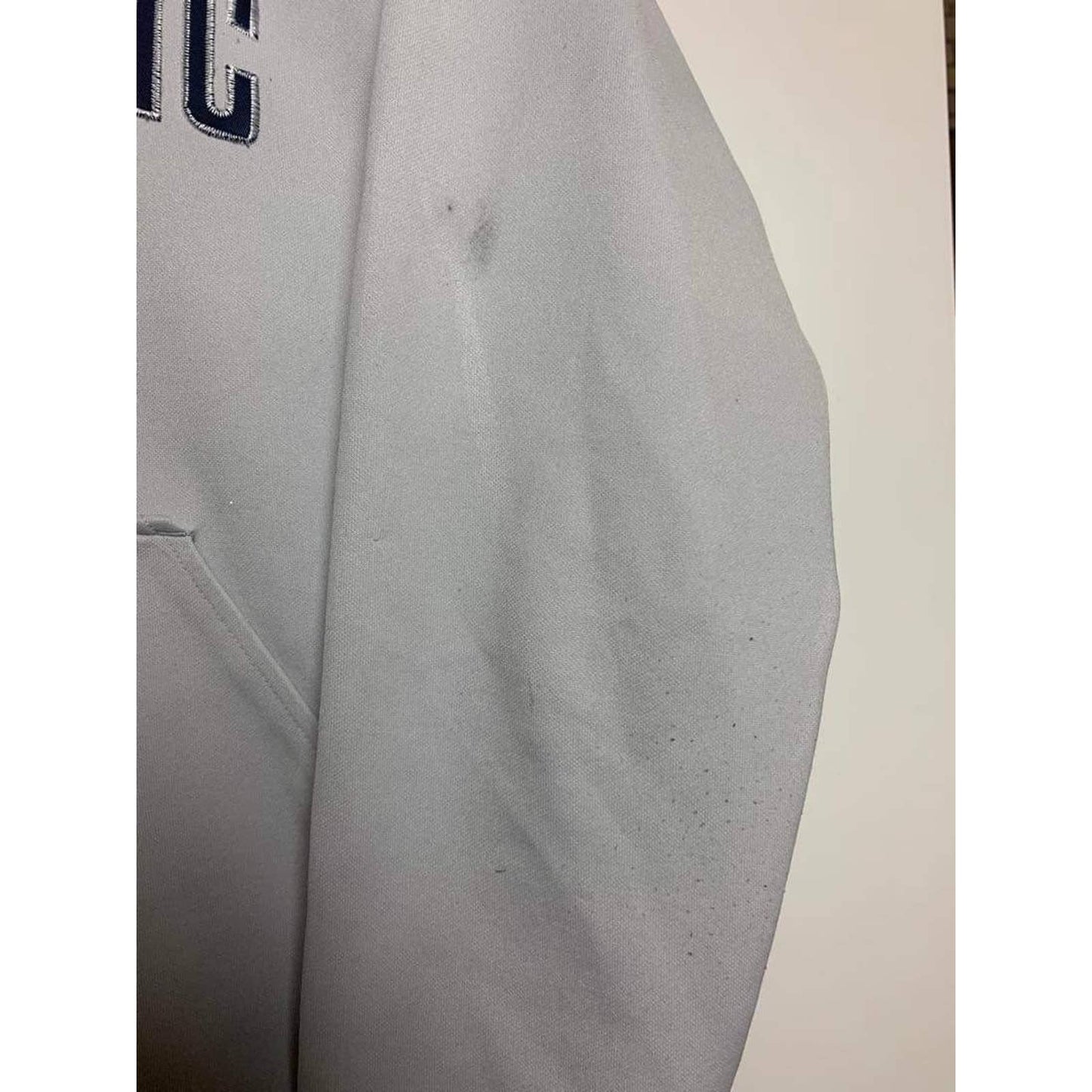 Nike Athletic vintage hoodie grey sweatshirt big logo 2000s