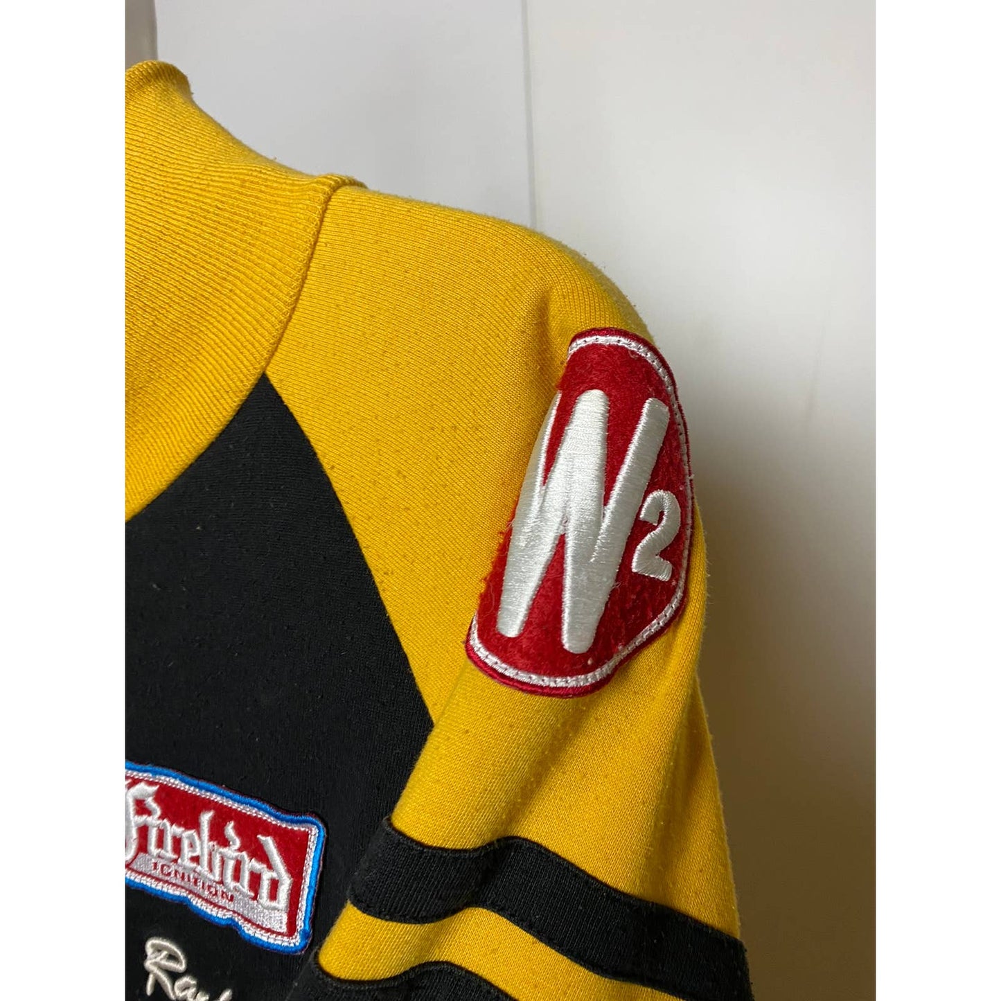 Rockers vintage Racing yellow zip sweatshirt blue one