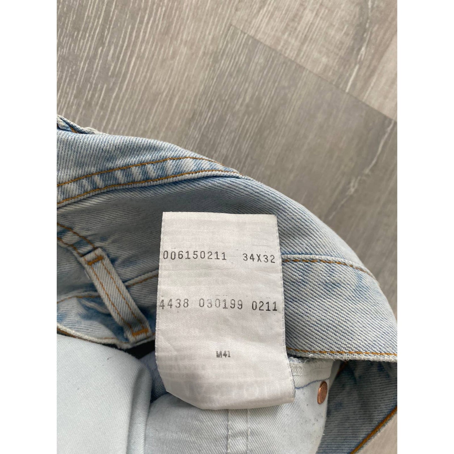 90s Levi’s 615 02 vintage Orange tab baby blue jeans denim