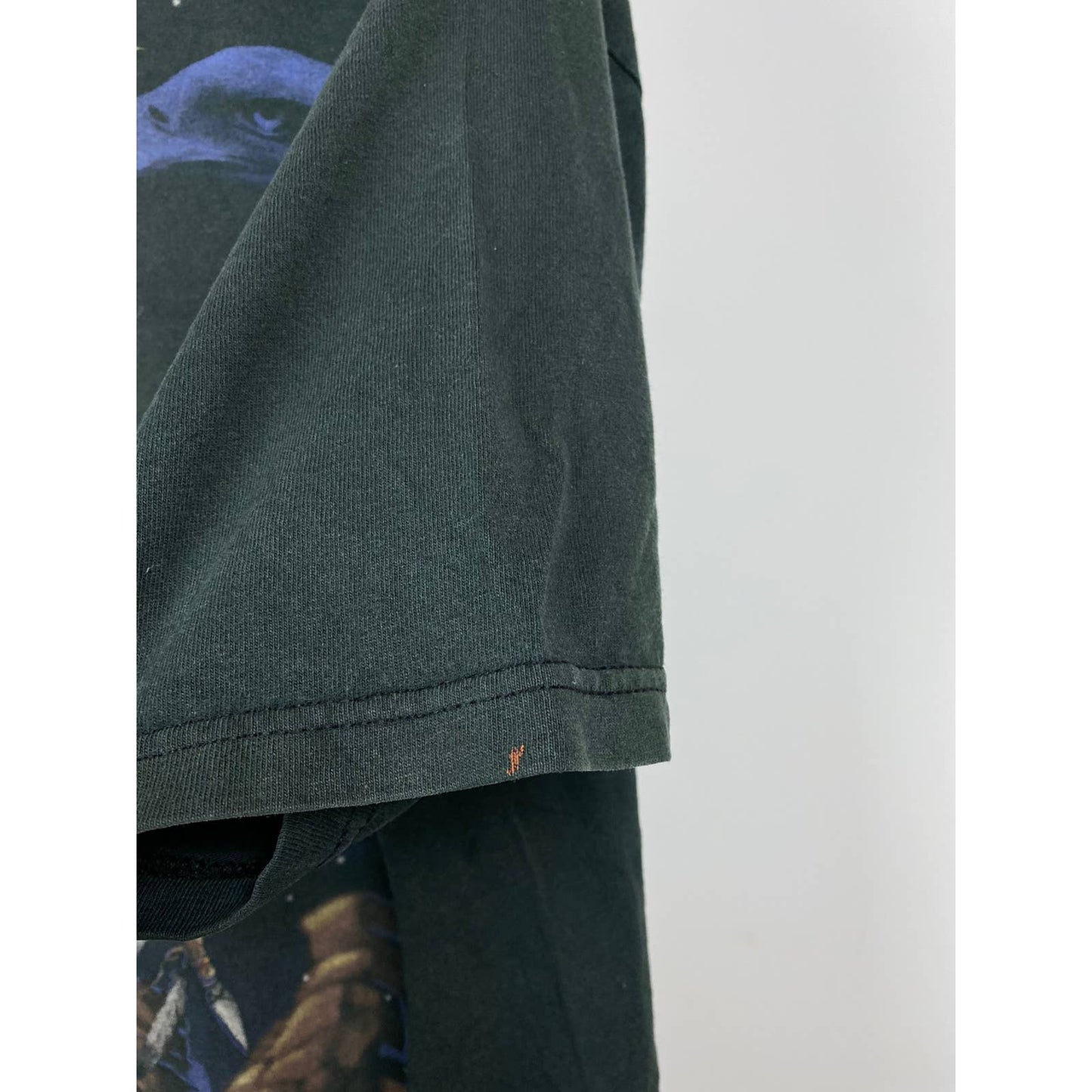 90s Liquid Blue vintage black full print T-shirt Indian 1998