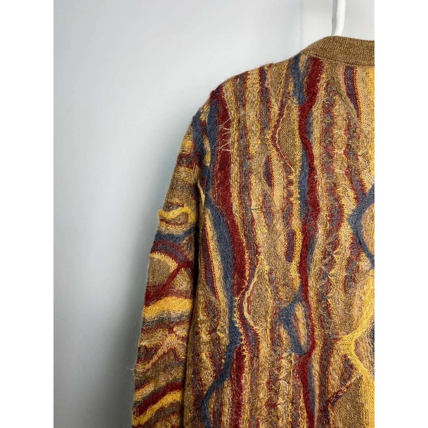 Coogi mohair sweater vintage brown yellow multicolor Australia