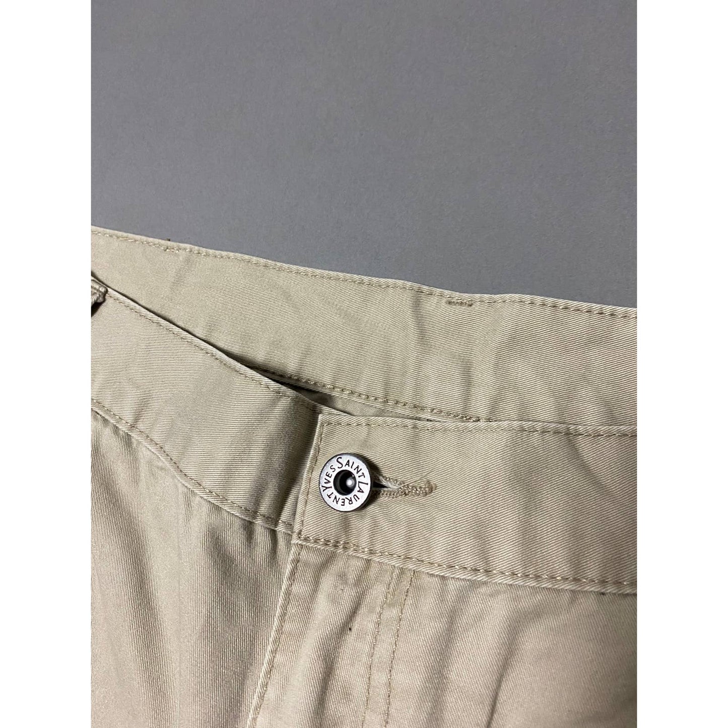 90s Yves Saint Laurent vintage YSL big logo chino pants
