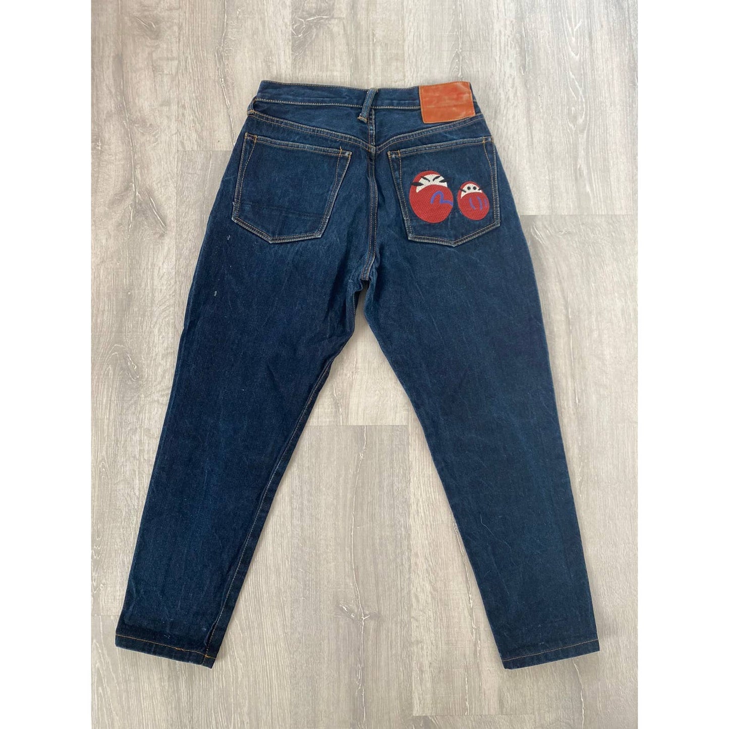 Evisu Japan vintage navy jeans denim pants baby logo