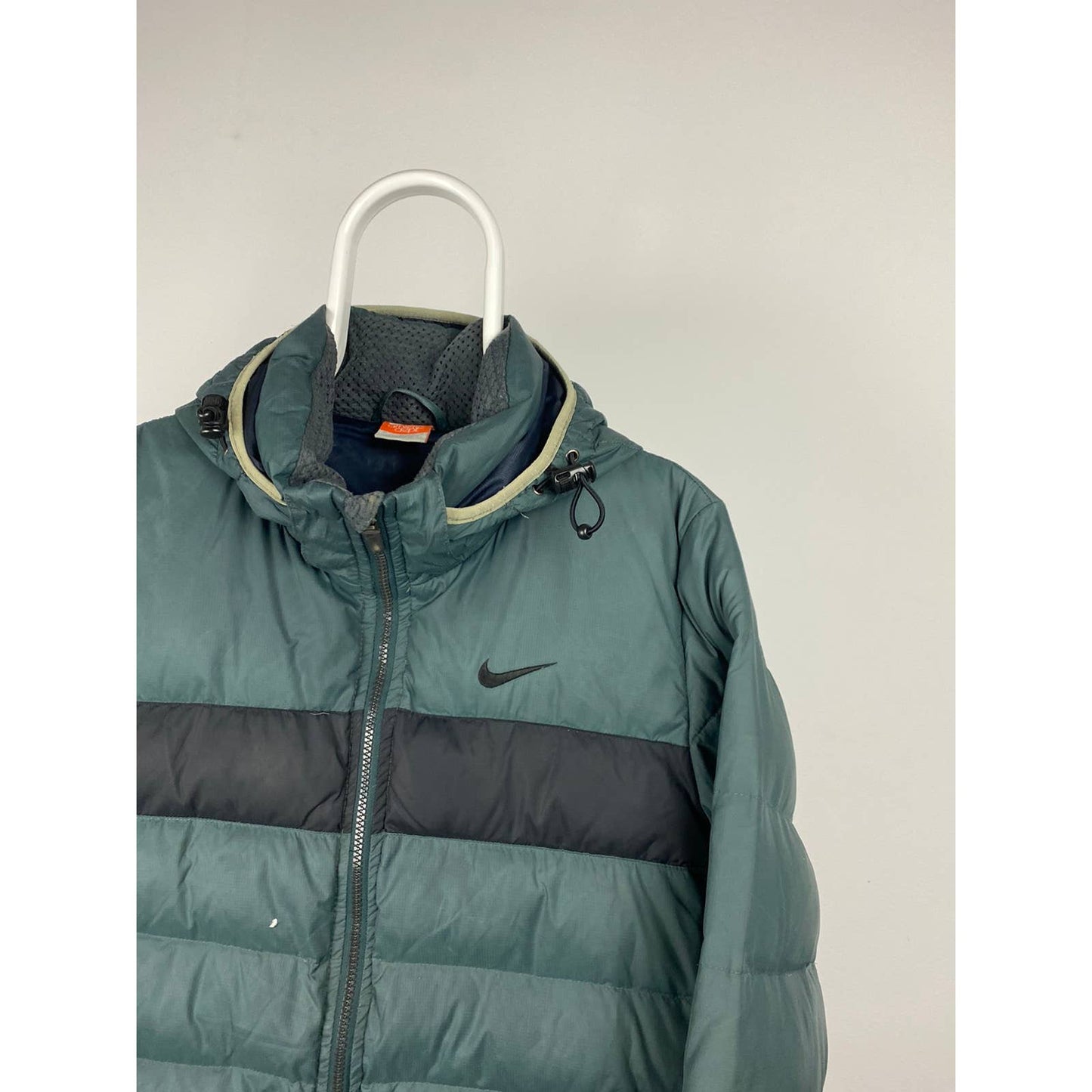 Nike vintage green puffer jacket small swoosh