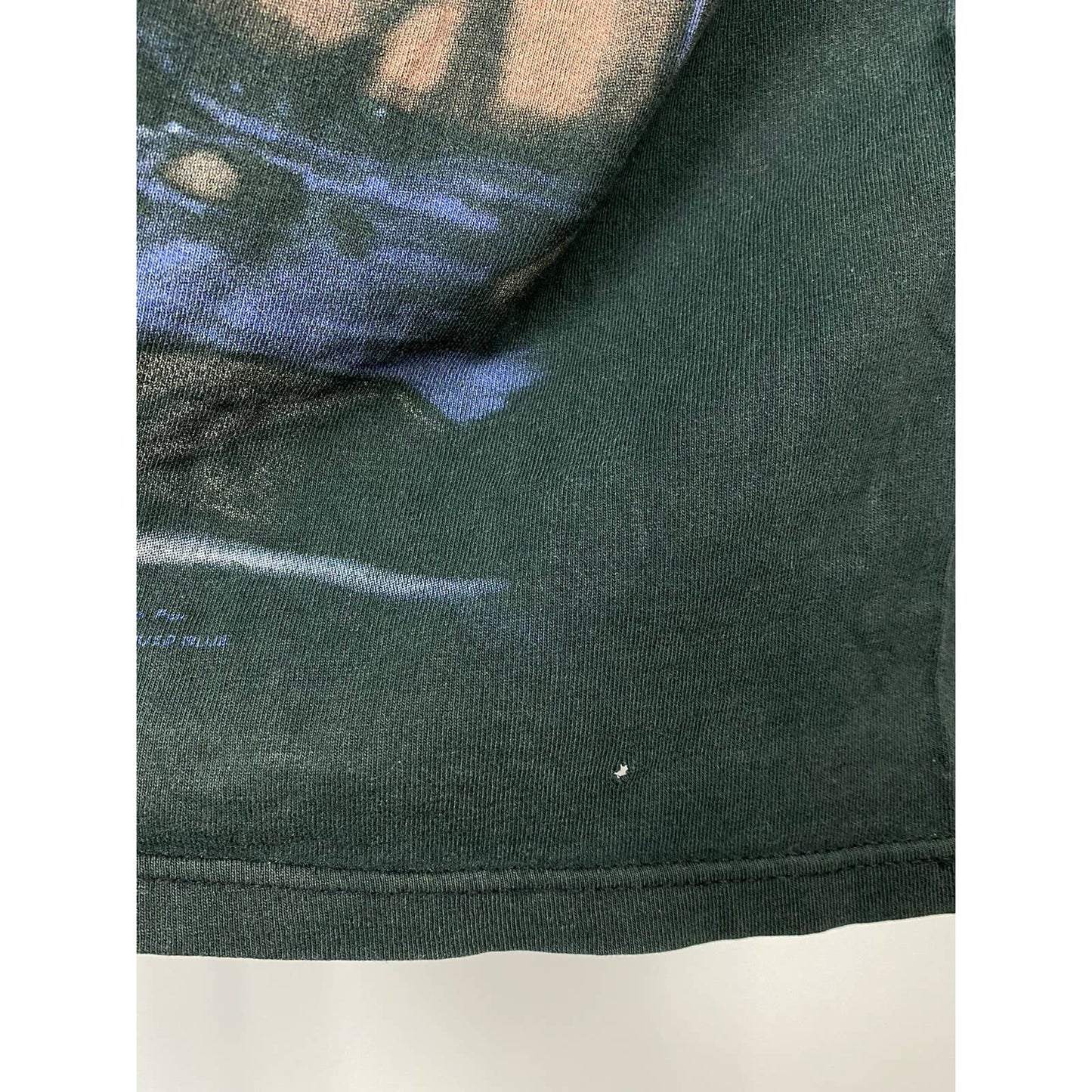 90s Liquid Blue vintage black full print T-shirt Indian 1998