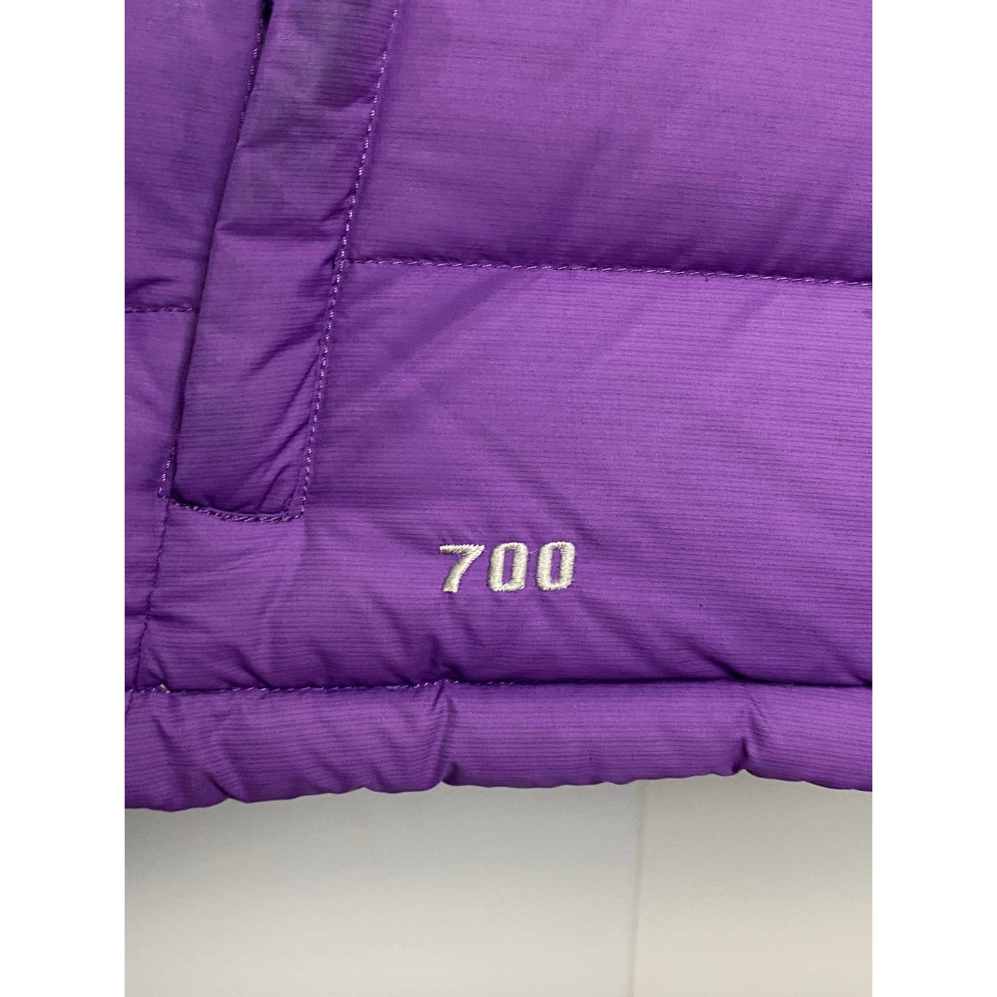 The North Face vintage Purple puffer vest 700 nuptse