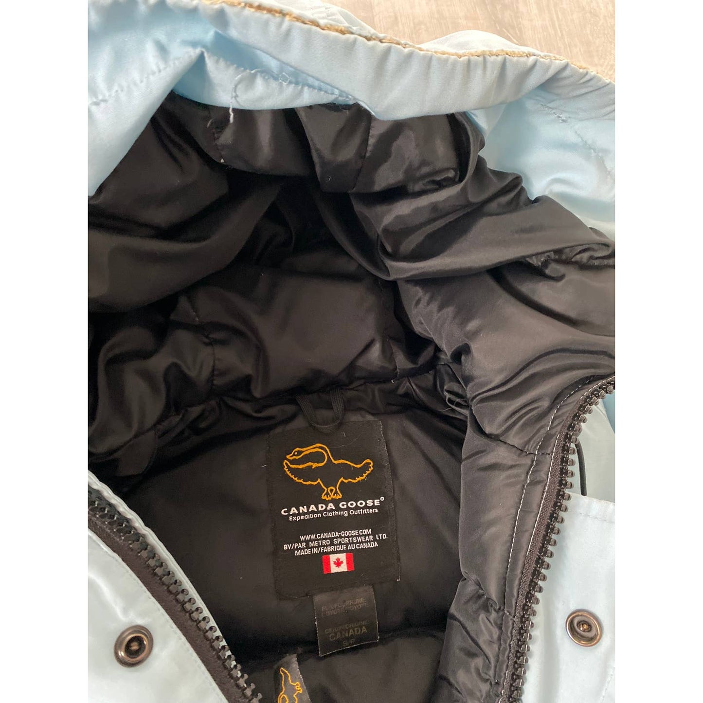 Canada Goose Chilliwack bomber jacket vintage baby blue