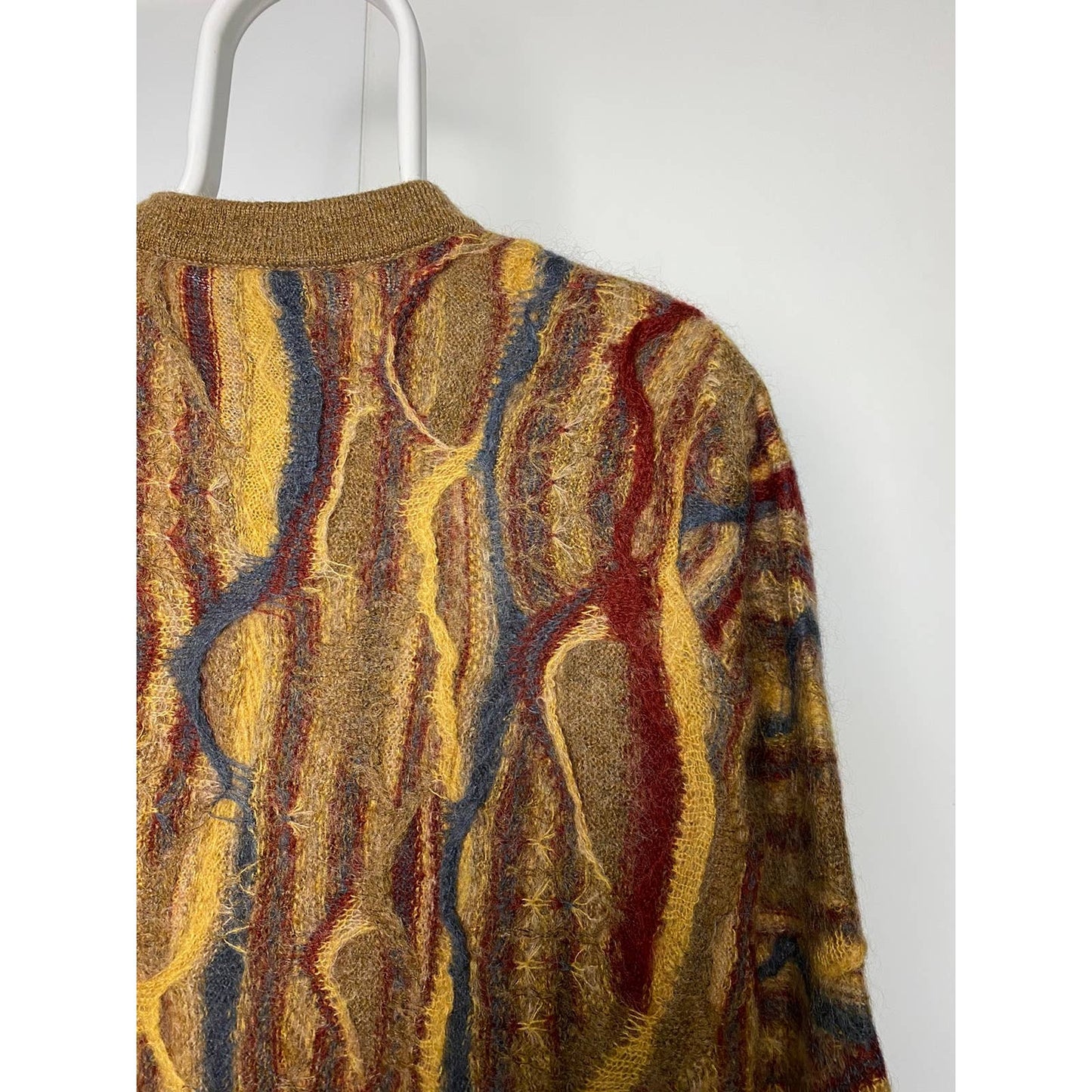 Coogi mohair sweater vintage brown yellow multicolor Australia