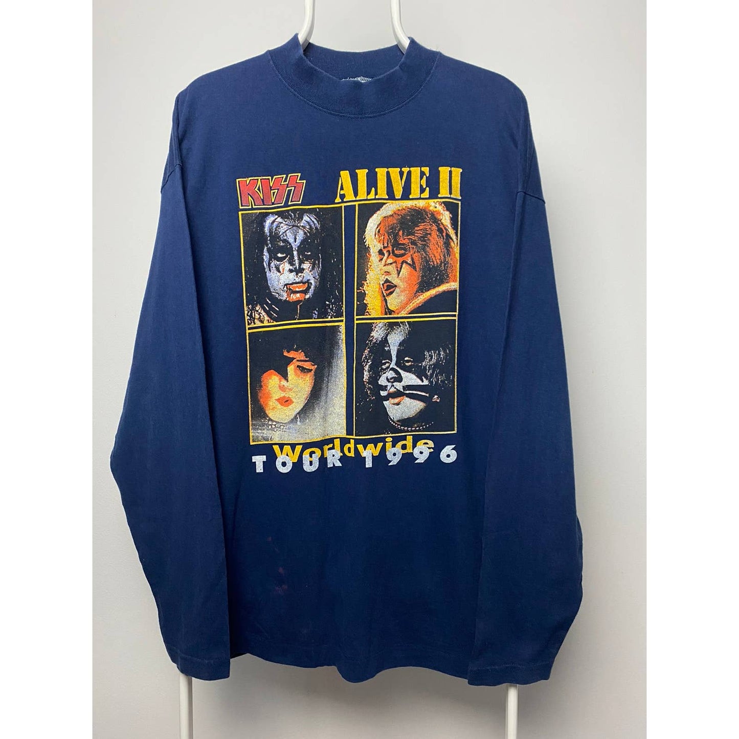 Kiss Alive 2 1996 vintage navy sweatshirt tour