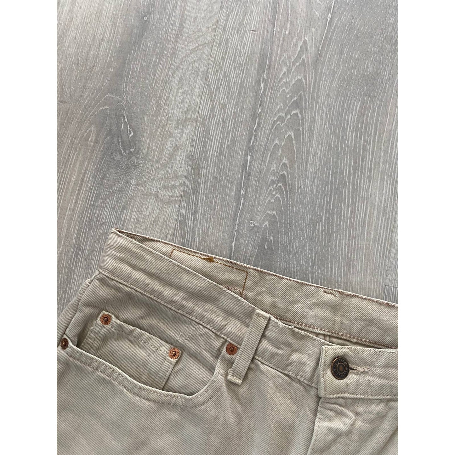 90s Levis 615 02 vintage Orange tab beige jeans denim pants