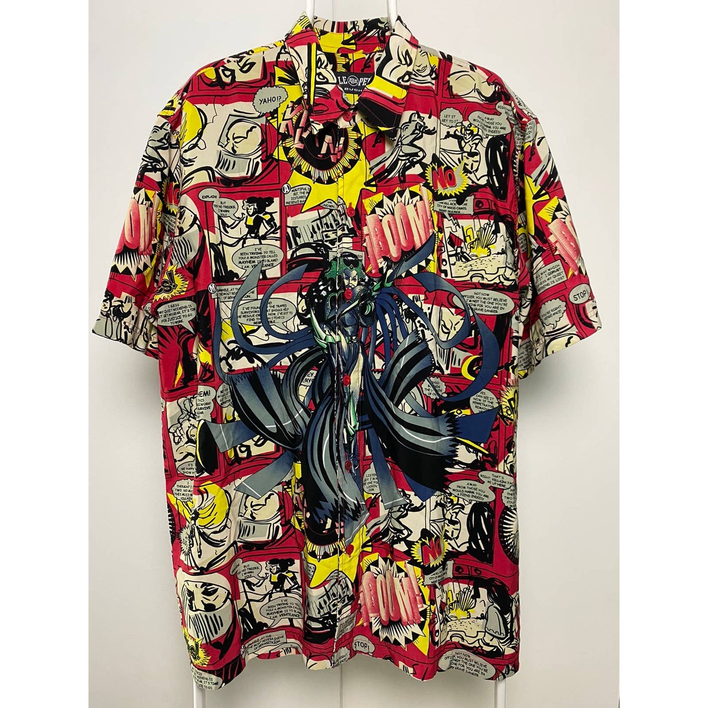 90s Pelle Pelle vintage full print comic shirt button up