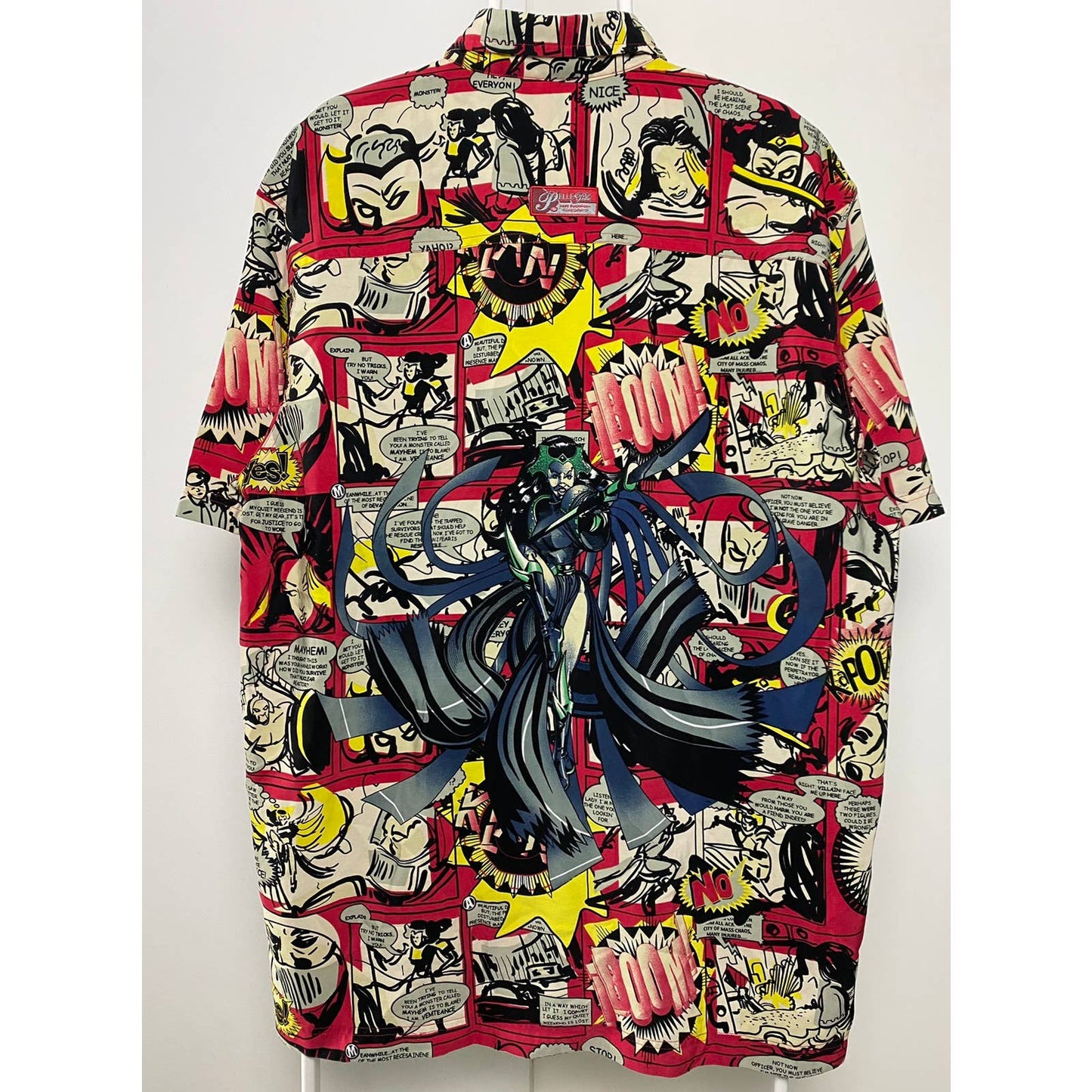 90s Pelle Pelle vintage full print comic shirt button up