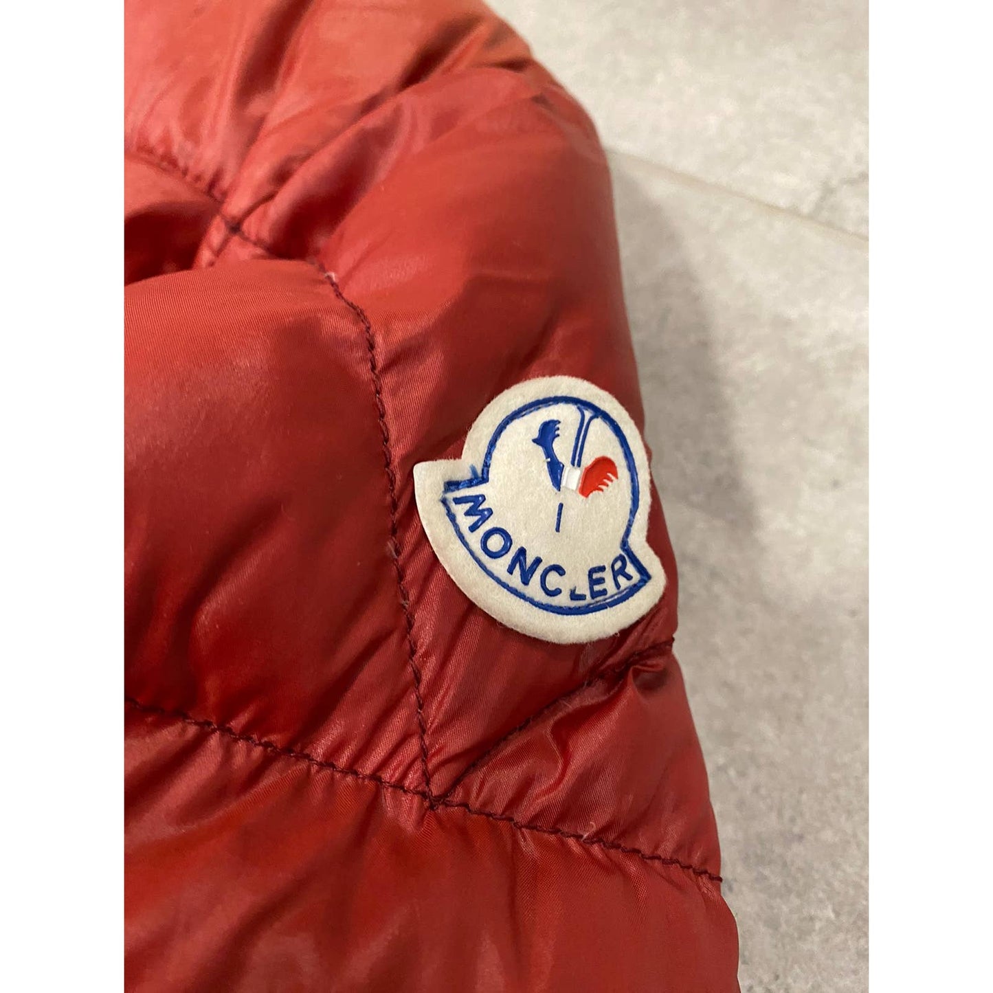 90s Moncler vintage red puffer jacket