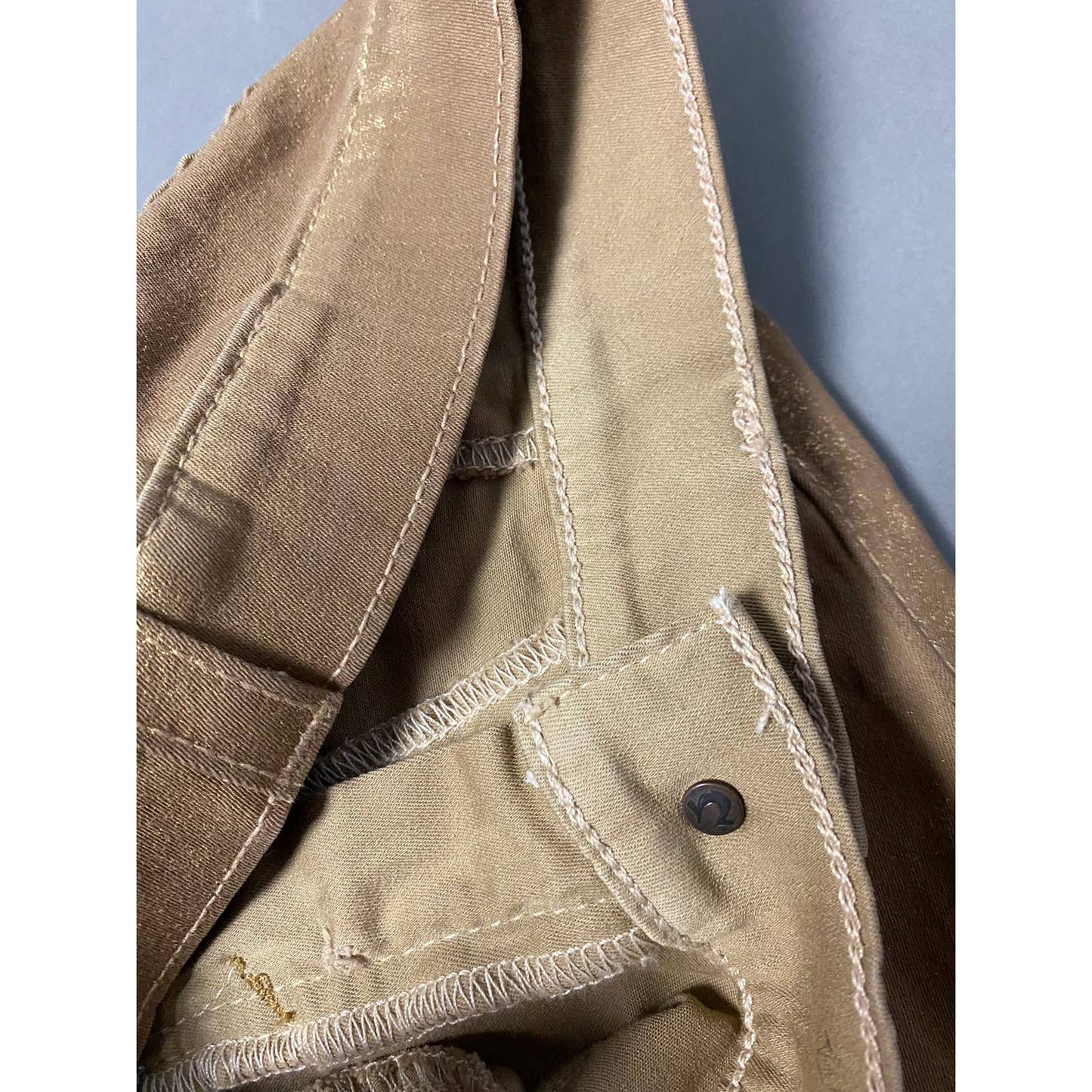 True Religion vintage gold jeans Y2K denim pants