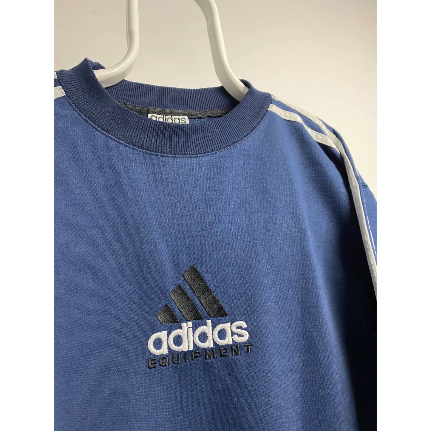 Adidas Equipment vintage center logo sweatshirt EQT navy 90s