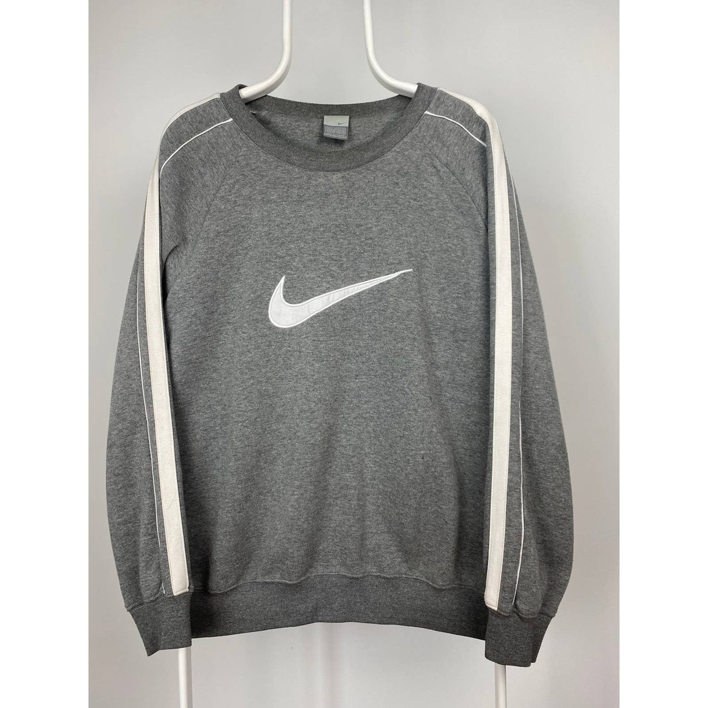 Nike vintage grey sweatshirt big swoosh 2000s