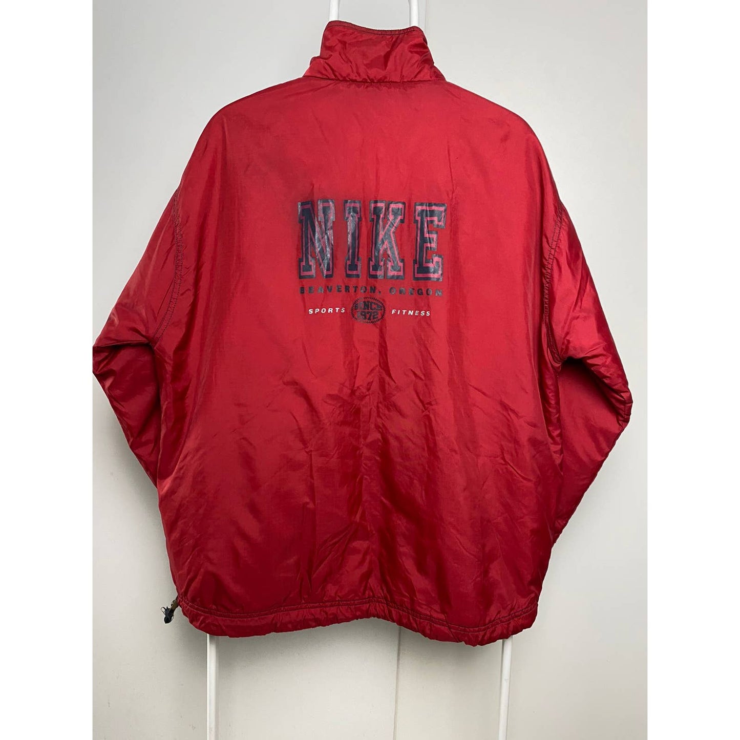 80s Nike vintage anorak jacket red big logo