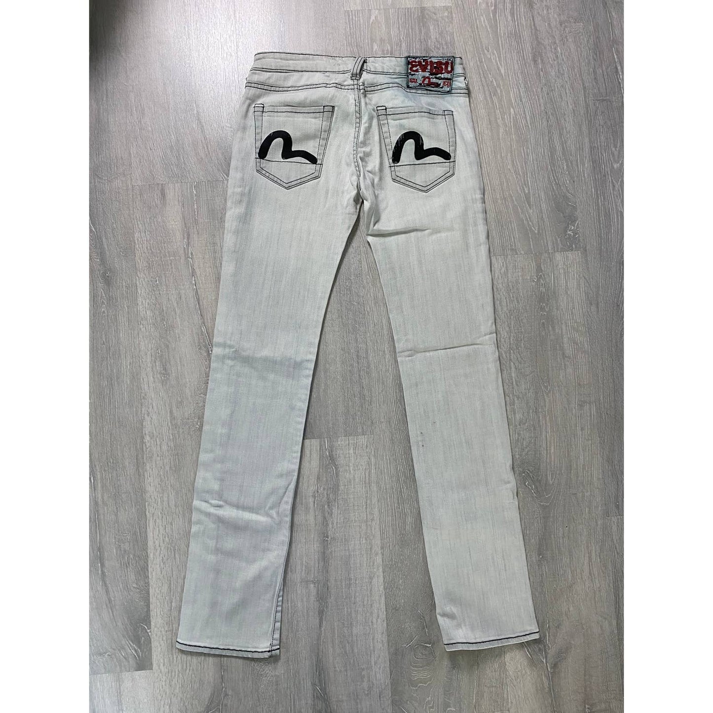 Evisu EU ED vintage grey jeans black seagulls jeans Japan