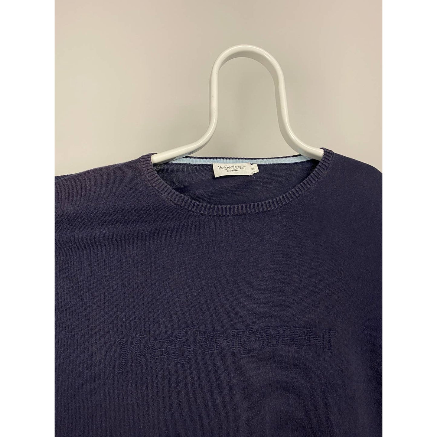 Yves Saint Laurent Vintage spell out sweater YSL knit
