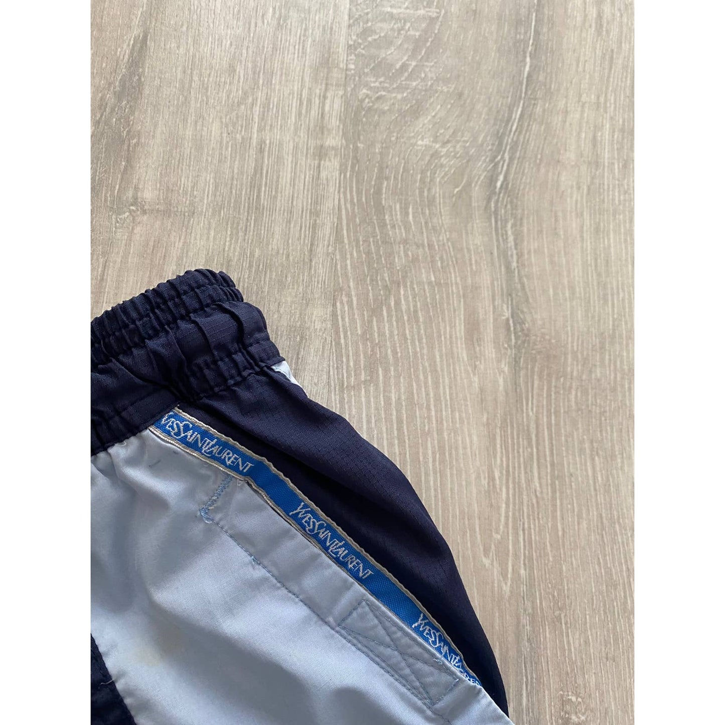 90s Yves Saint Laurent vintage navy shorts YSL
