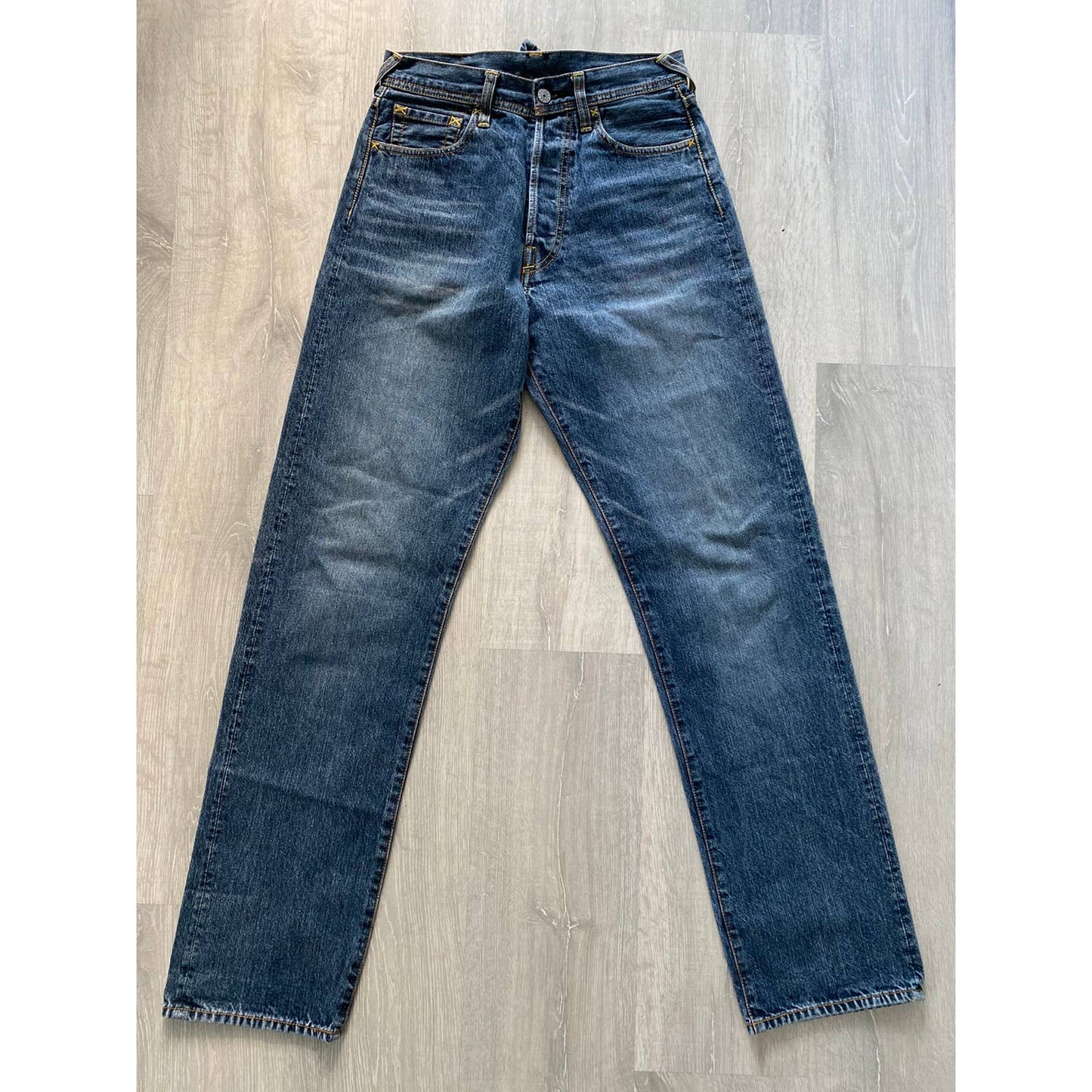 Evisu Water Margins vintage red daicock jeans big logo