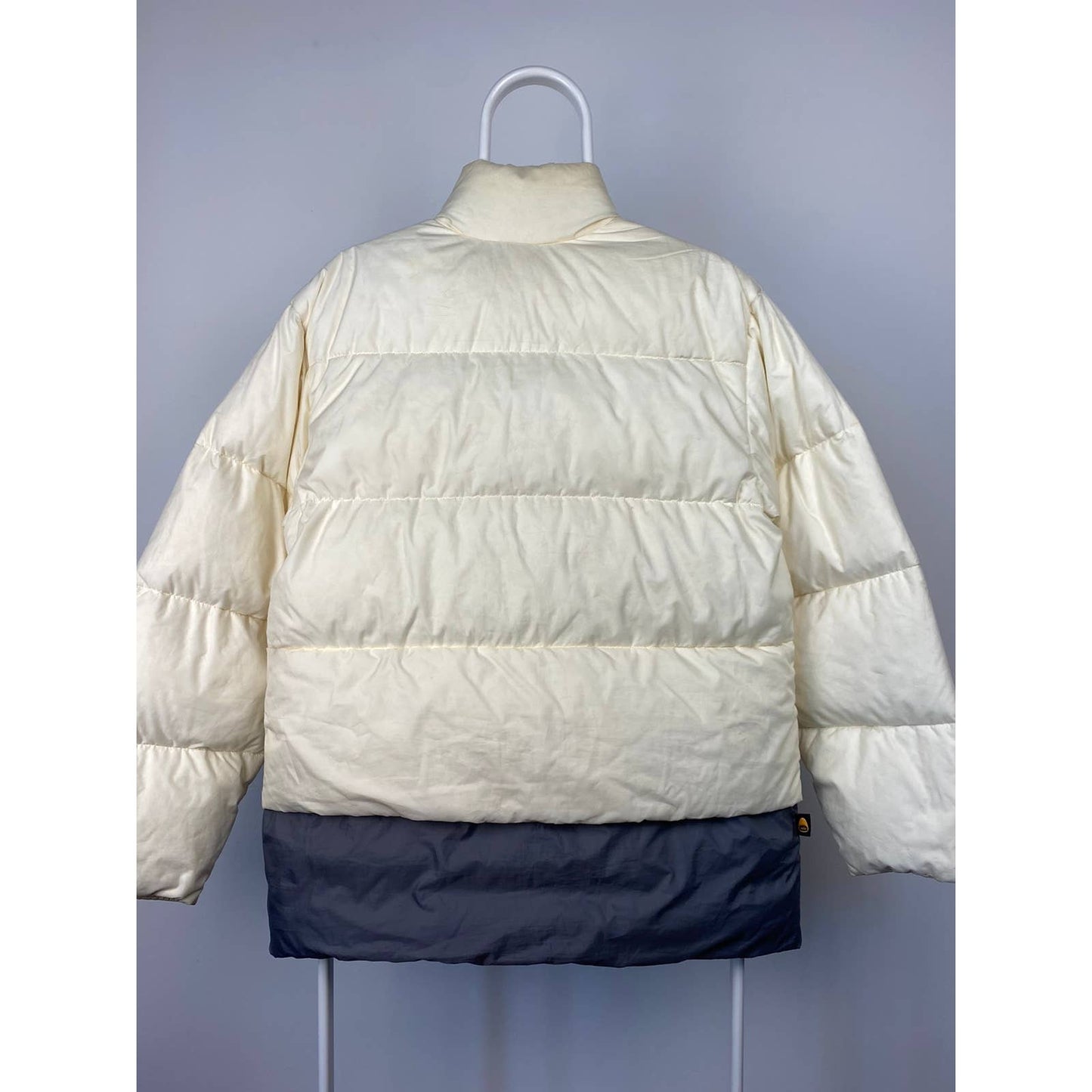 Nike vintage yellow grey puffer jacket 2000s