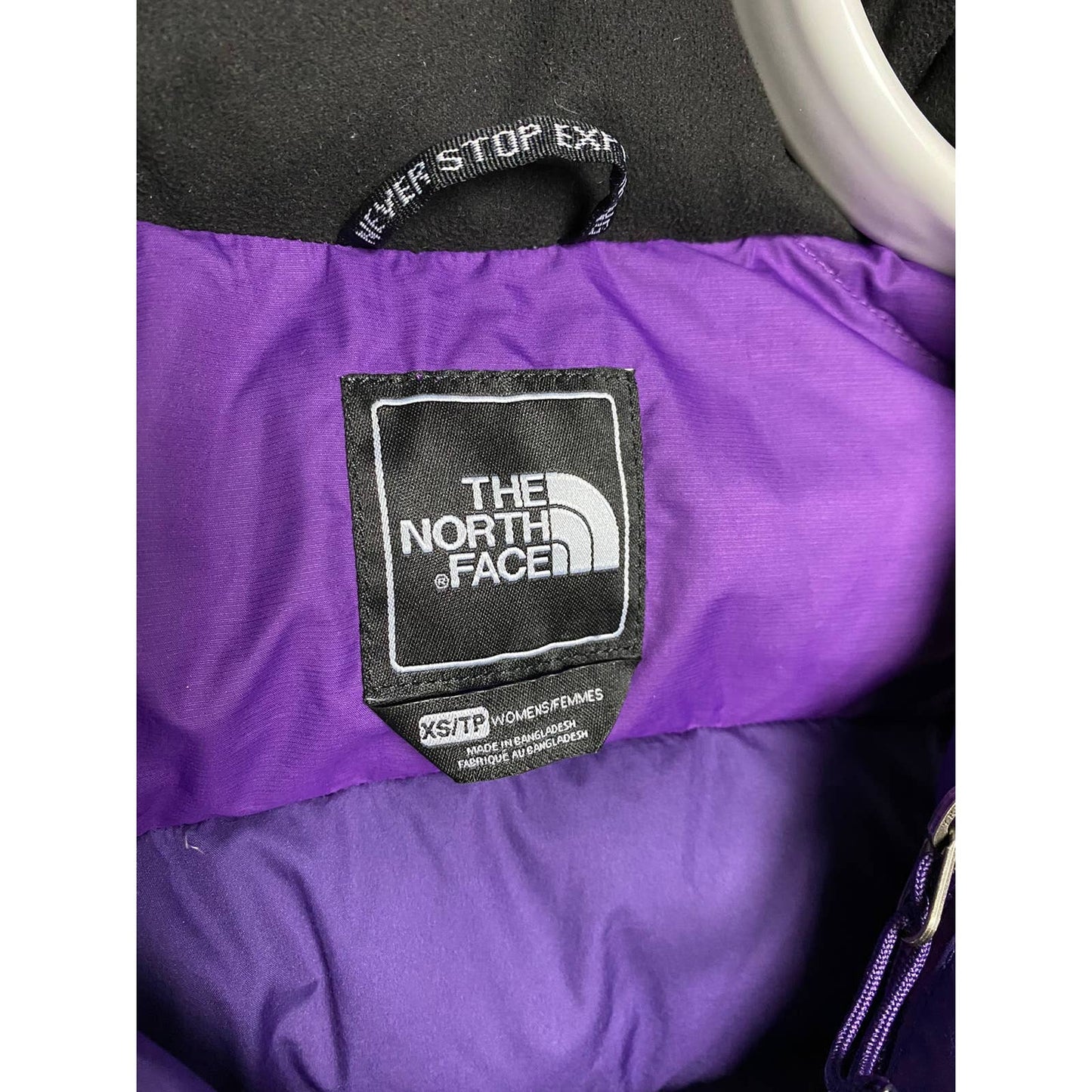 The North Face vintage Purple puffer vest 700 nuptse