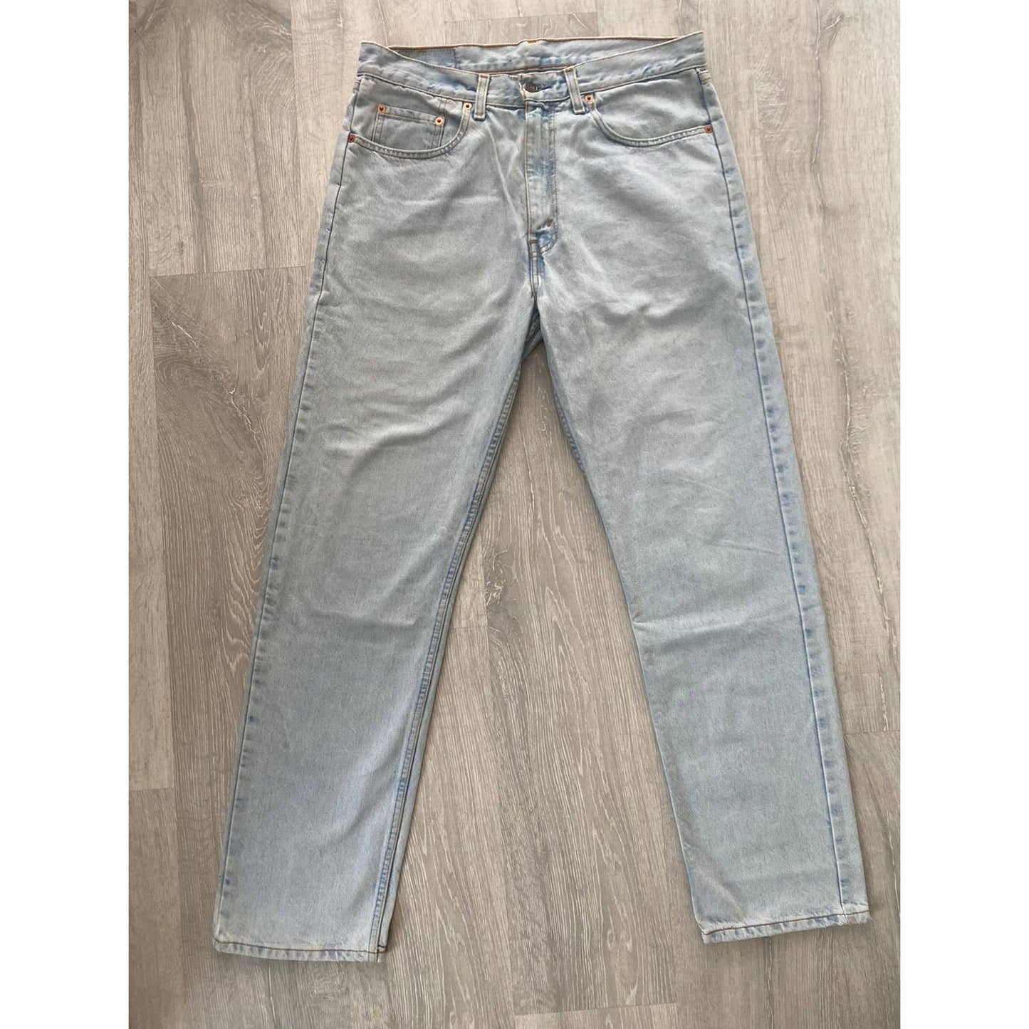 90s Levi’s 615 02 vintage Orange tab baby blue jeans denim