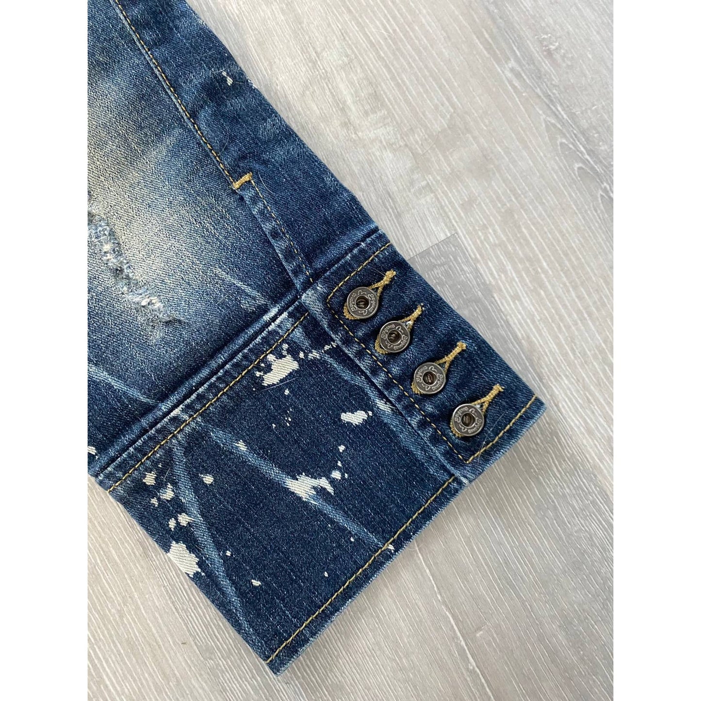 Evisu Japan vintage blue jeans Purple seagull capri
