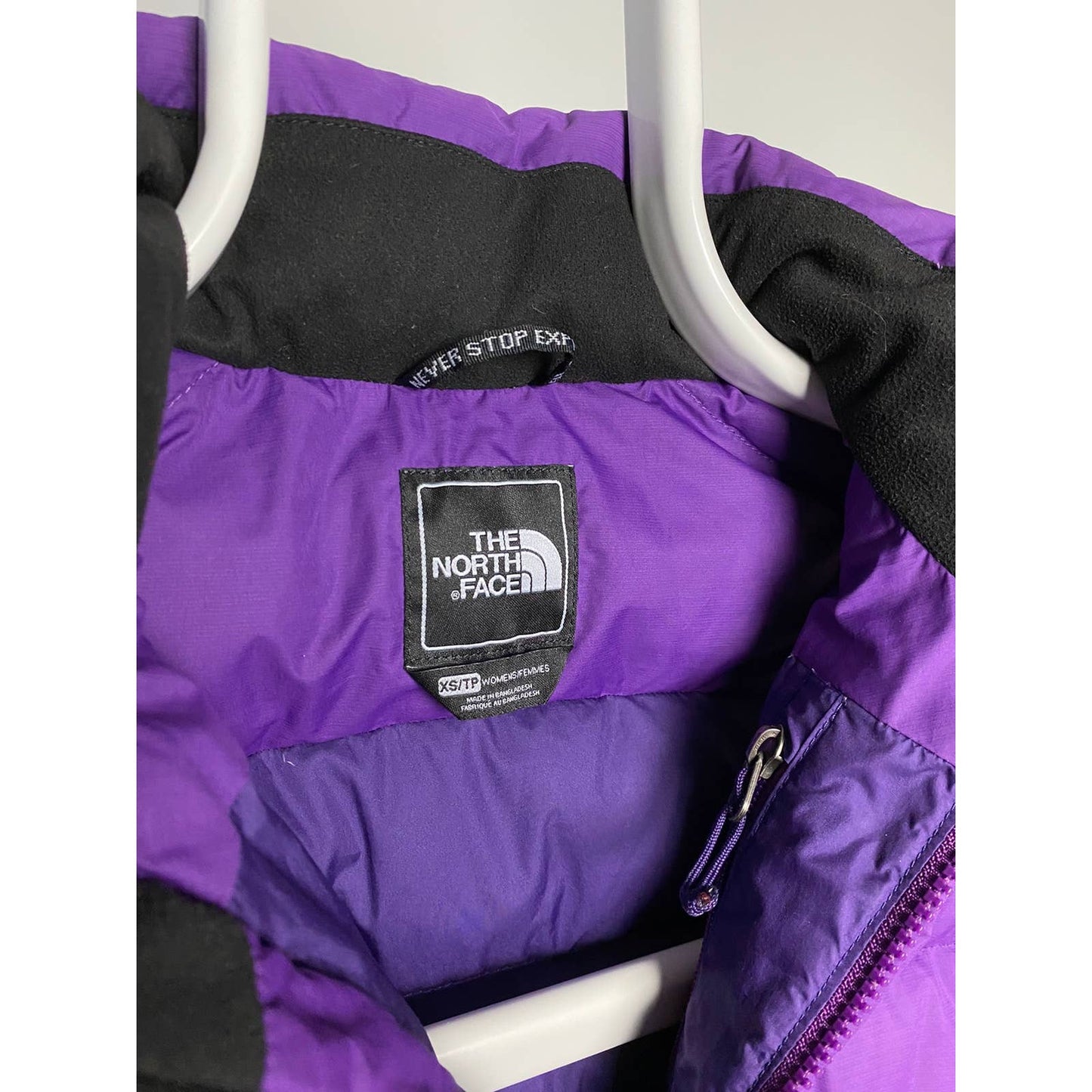 The North Face vintage Purple puffer vest 700 nuptse