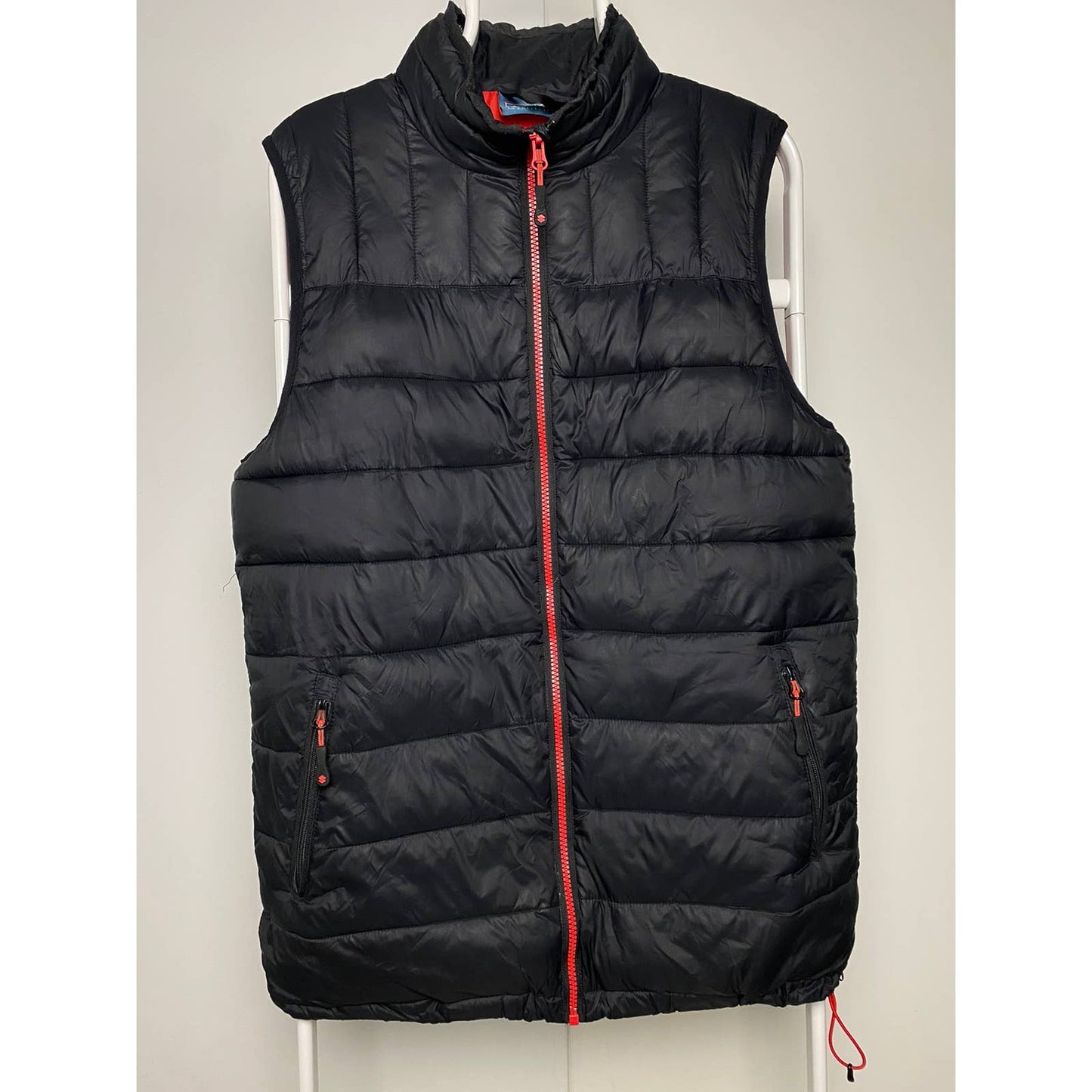 Suzuki vintage black puffer vest big logo Racing