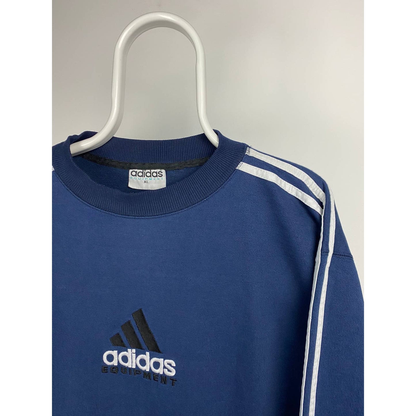 Adidas Equipment vintage center logo sweatshirt EQT navy 90s