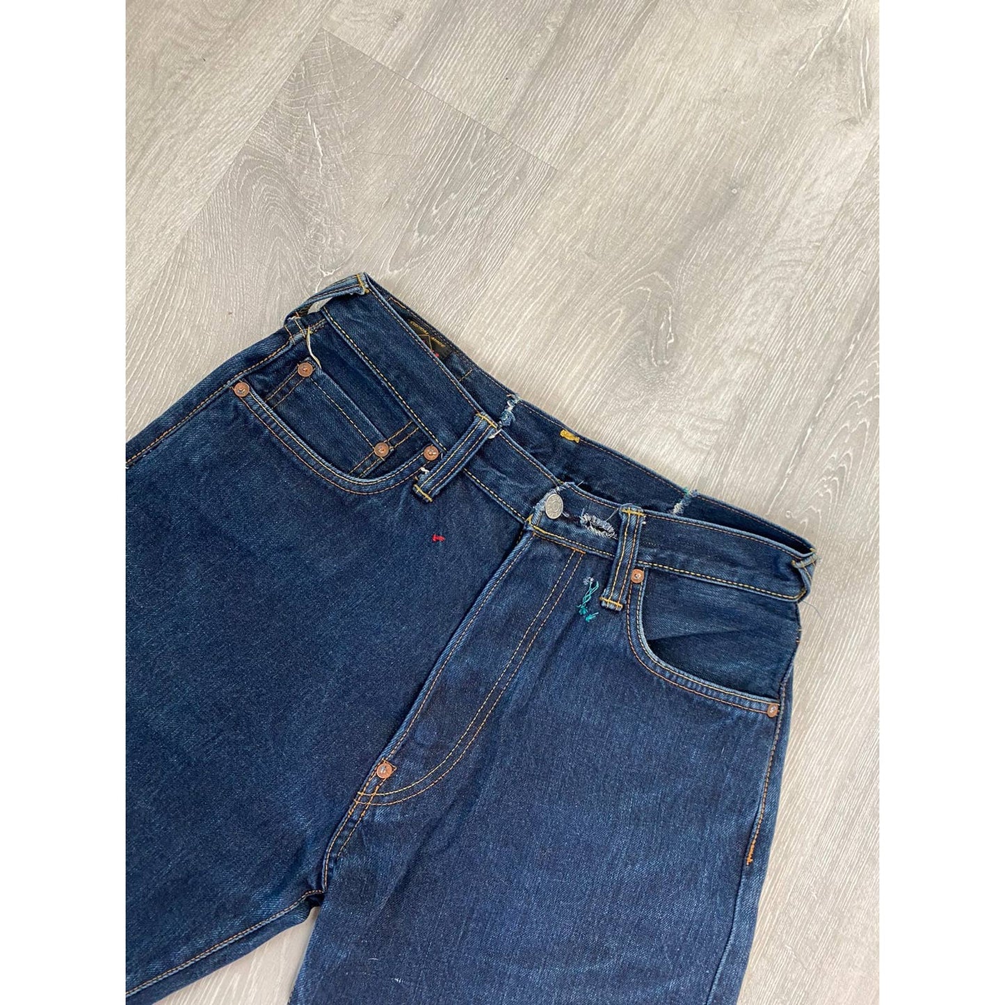 Evisu multipocket jeans multicolor vintage selvedge denim