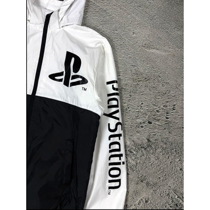 PlayStation x H&M windbreaker jacket black white