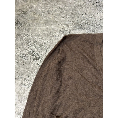 Isabel Benenato cardigan mohair brown button up sweater AW18