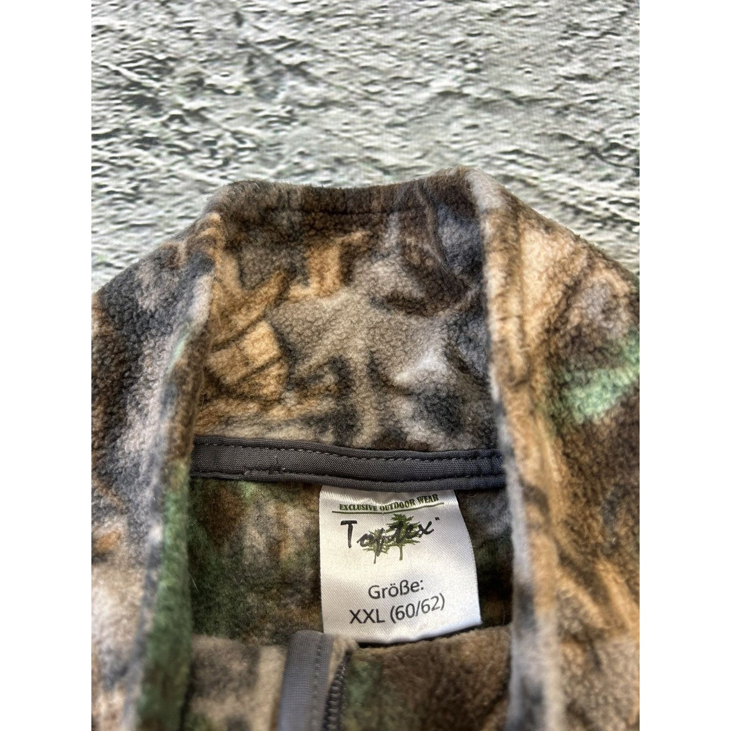 Realtree Camouflage fleece sweatshirt full zip vintage