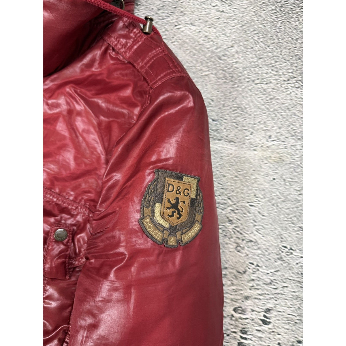 Dolce & Gabbana AW2008 Burgundy Red Puffer Down Jacket