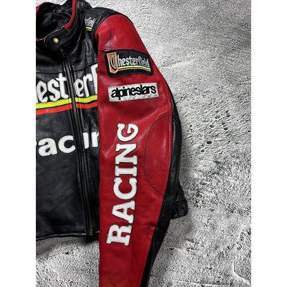 Chesterfield Racing Leather Jacket Racing vintage