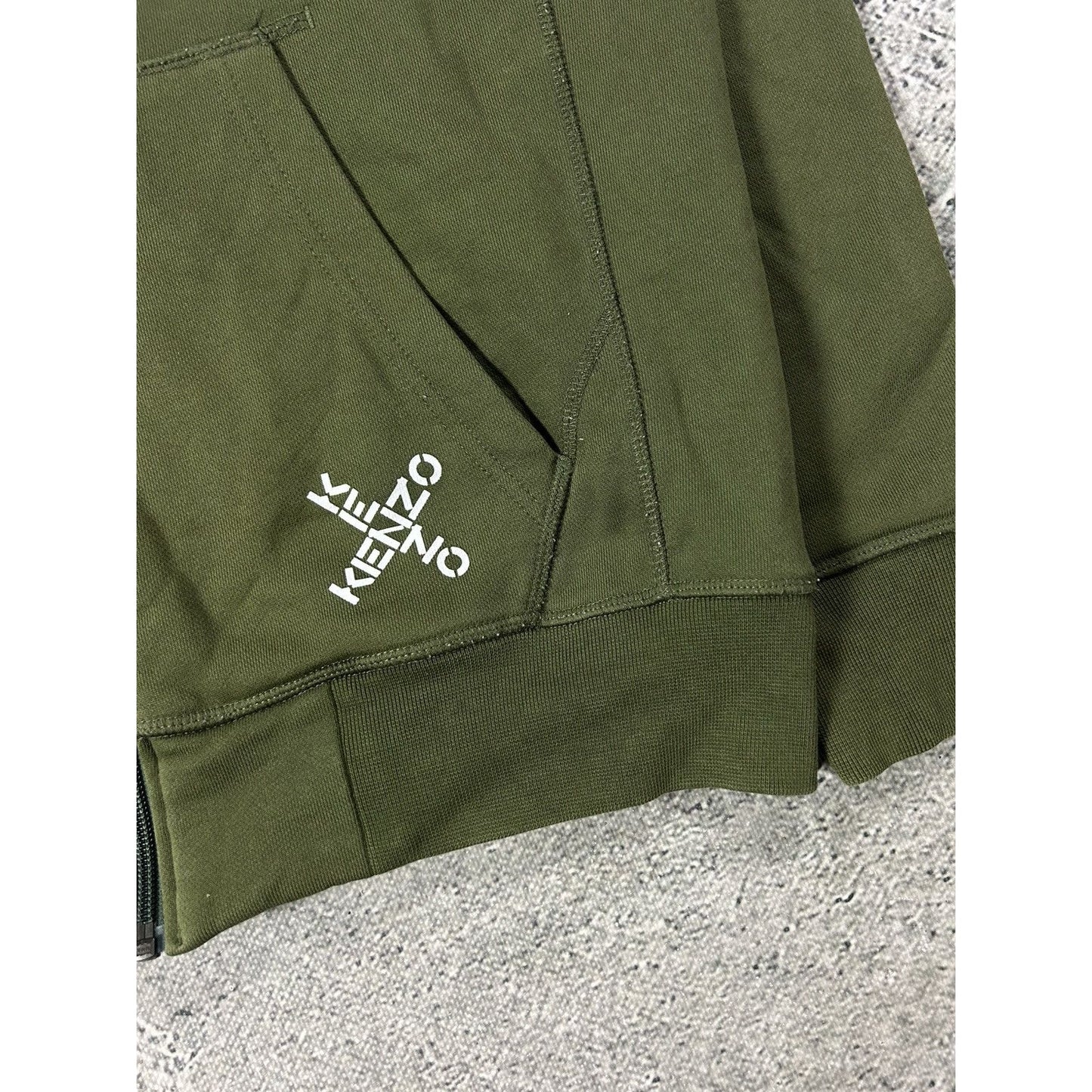 Kenzo zip hoodie khaki
