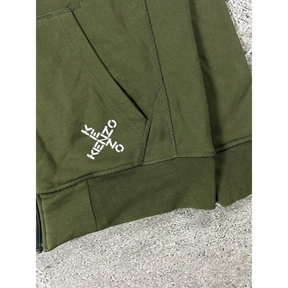 Kenzo zip hoodie khaki