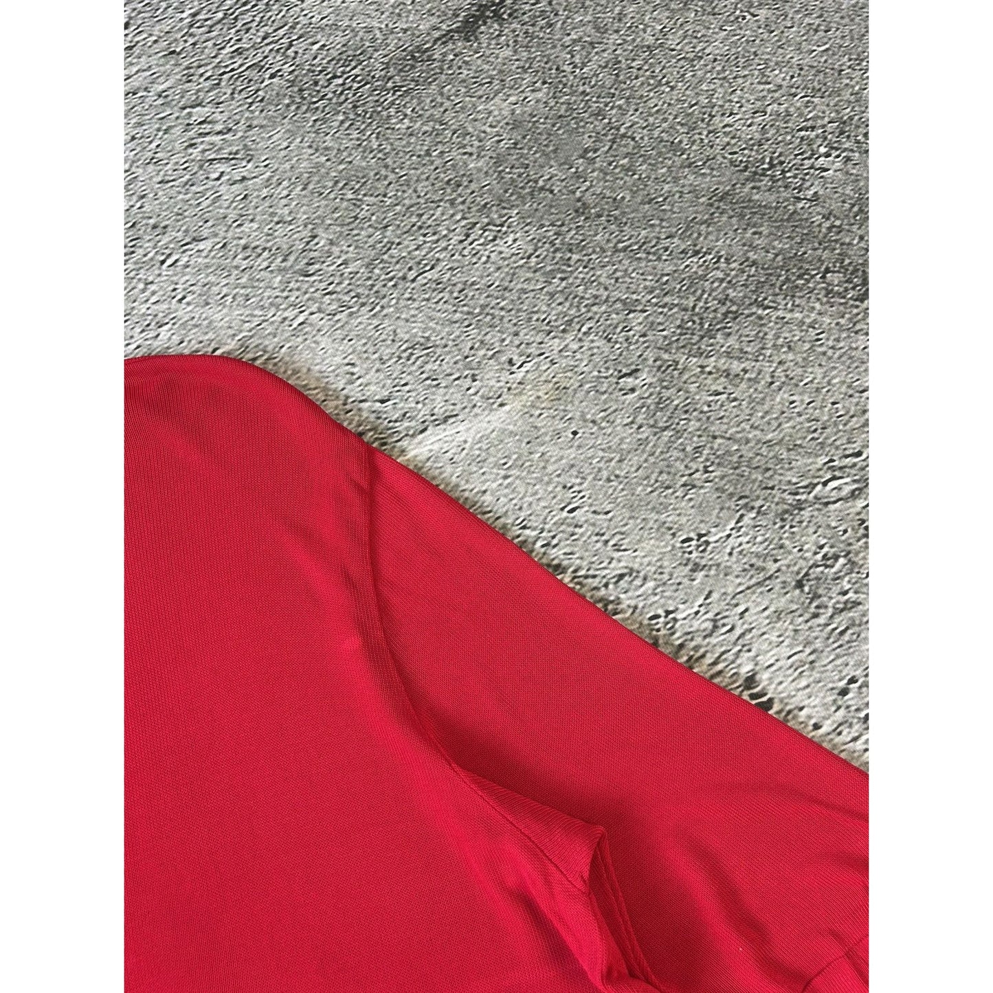 Gianni Versace mesh polo t-shirt red vintage