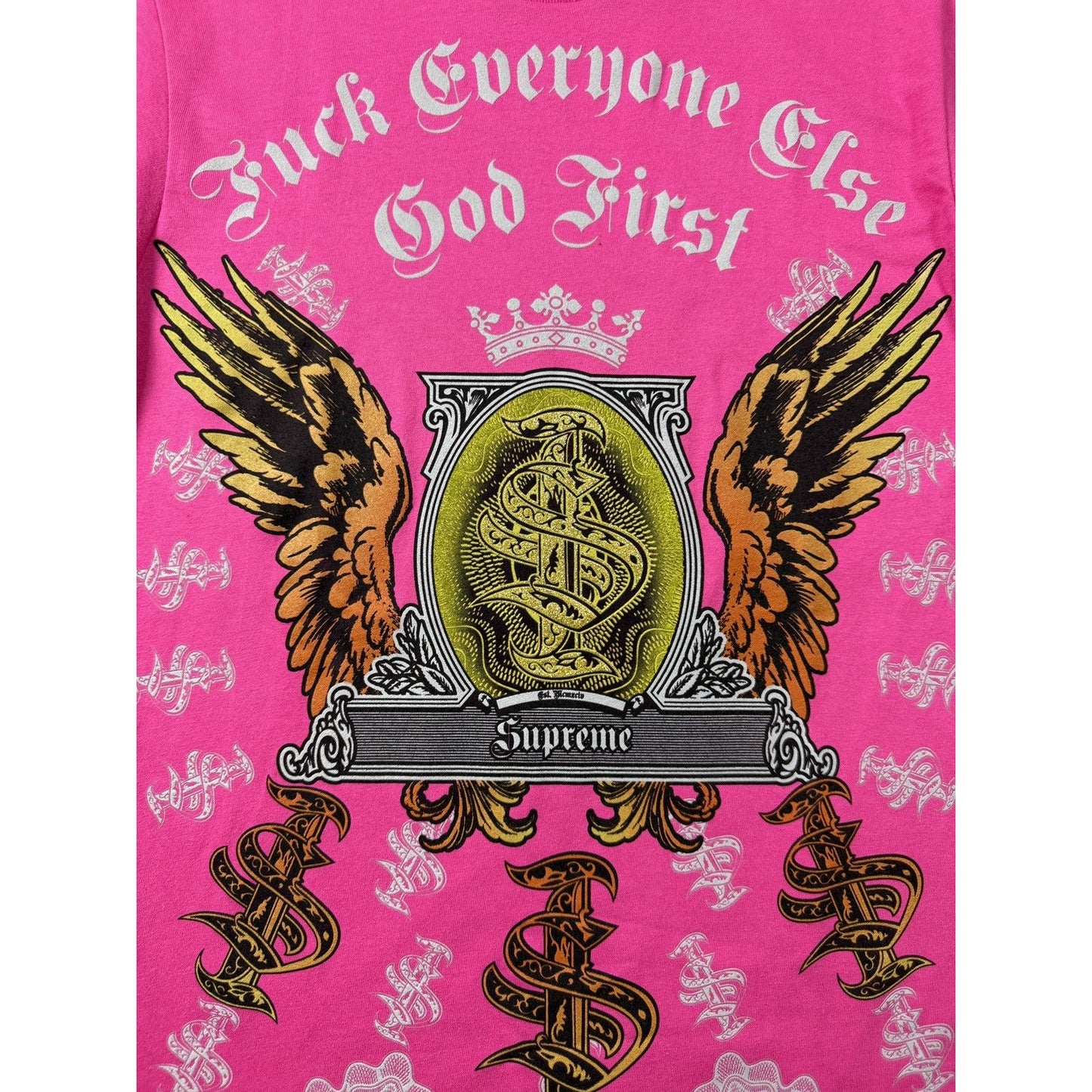 Supreme money tee pink FW26 T-shirt