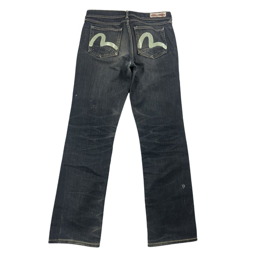 Evisu x Puma jeans vintage grey bootcut mint seagulls