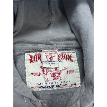 True Religion vintage grey zip hoodie Y2K I’m the BOSS